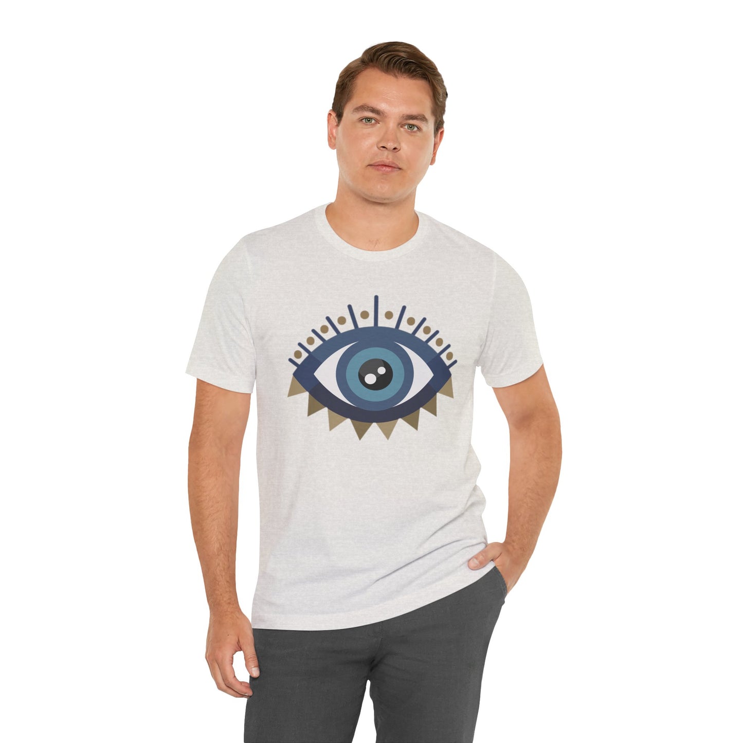 Pita Girl® Evil Eye Protection Unisex Jersey Tee - Casual Comfort for Food Lovers