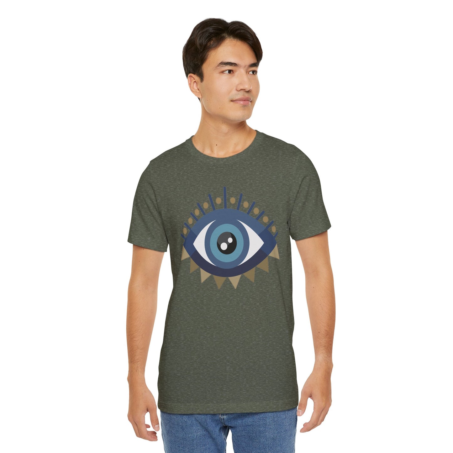 Pita Girl® Evil Eye Protection Unisex Jersey Tee - Casual Comfort for Food Lovers