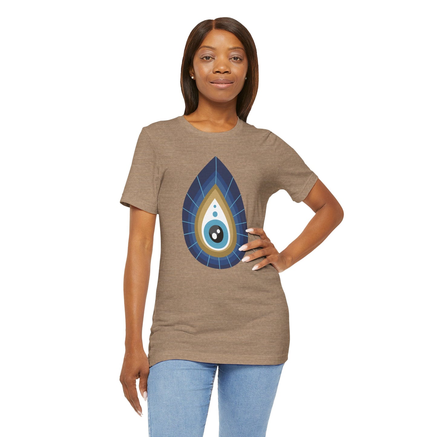 Pita Girl® Evil Eye Tee Protection Unisex Jersey Tee - Casual Comfort for Food Lovers