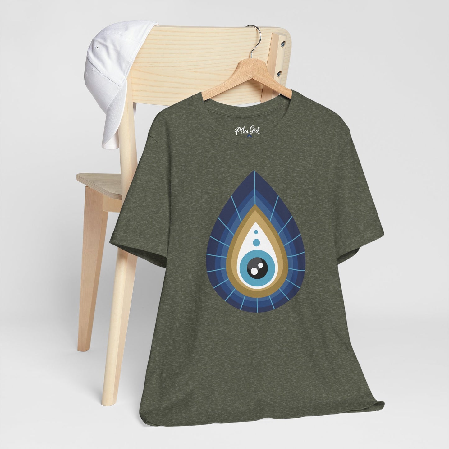 Pita Girl® Evil Eye Tee Protection Unisex Jersey Tee - Casual Comfort for Food Lovers
