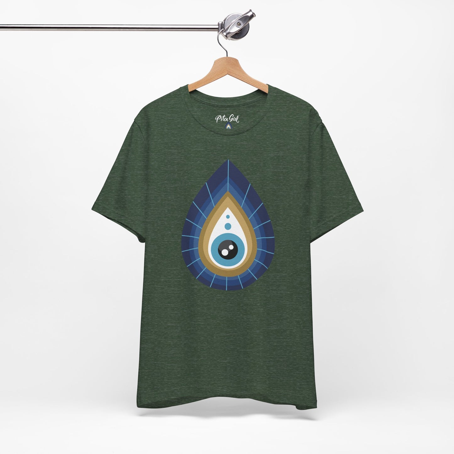 Pita Girl® Evil Eye Tee Protection Unisex Jersey Tee - Casual Comfort for Food Lovers