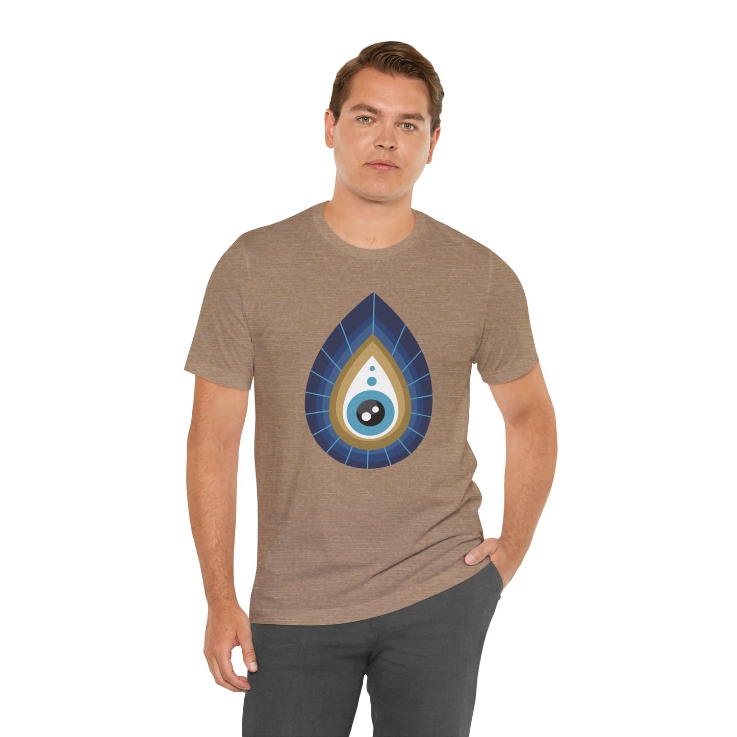Pita Girl® Evil Eye Tee Protection Unisex Jersey Tee - Casual Comfort for Food Lovers