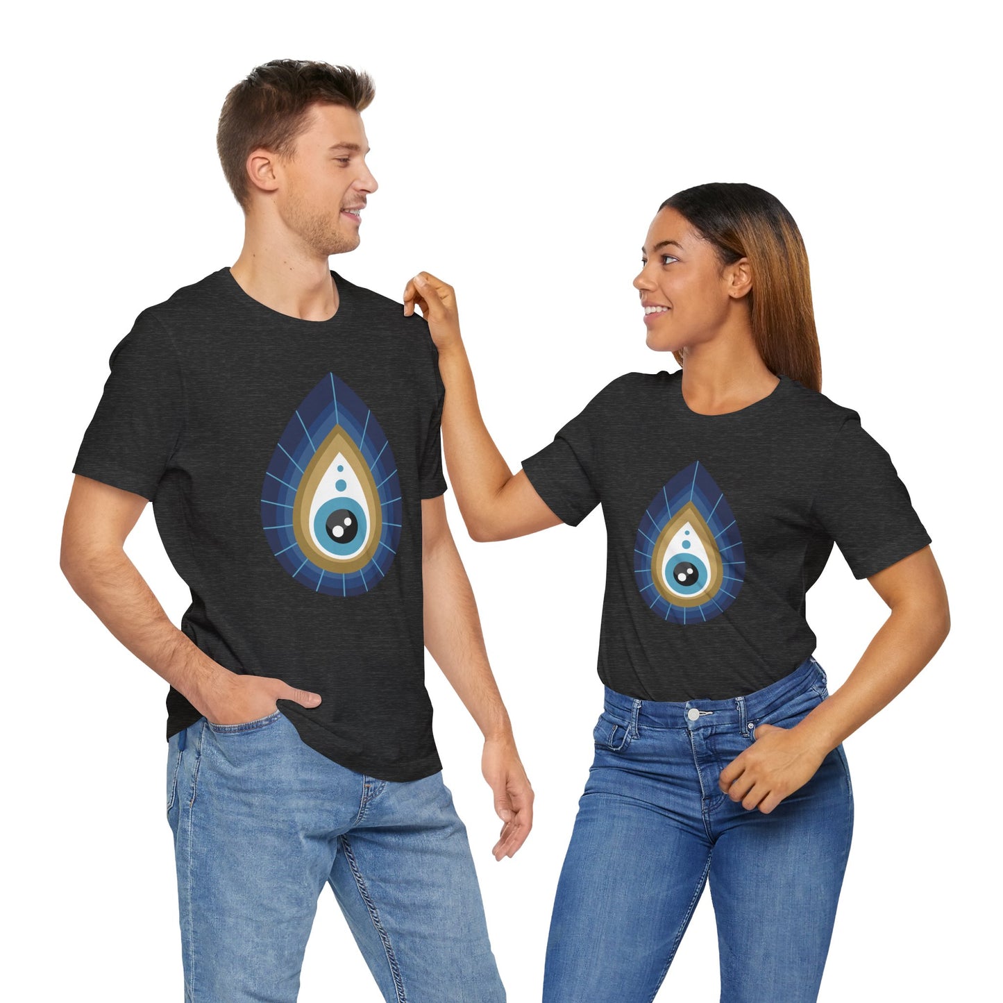 Pita Girl® Evil Eye Tee Protection Unisex Jersey Tee - Casual Comfort for Food Lovers