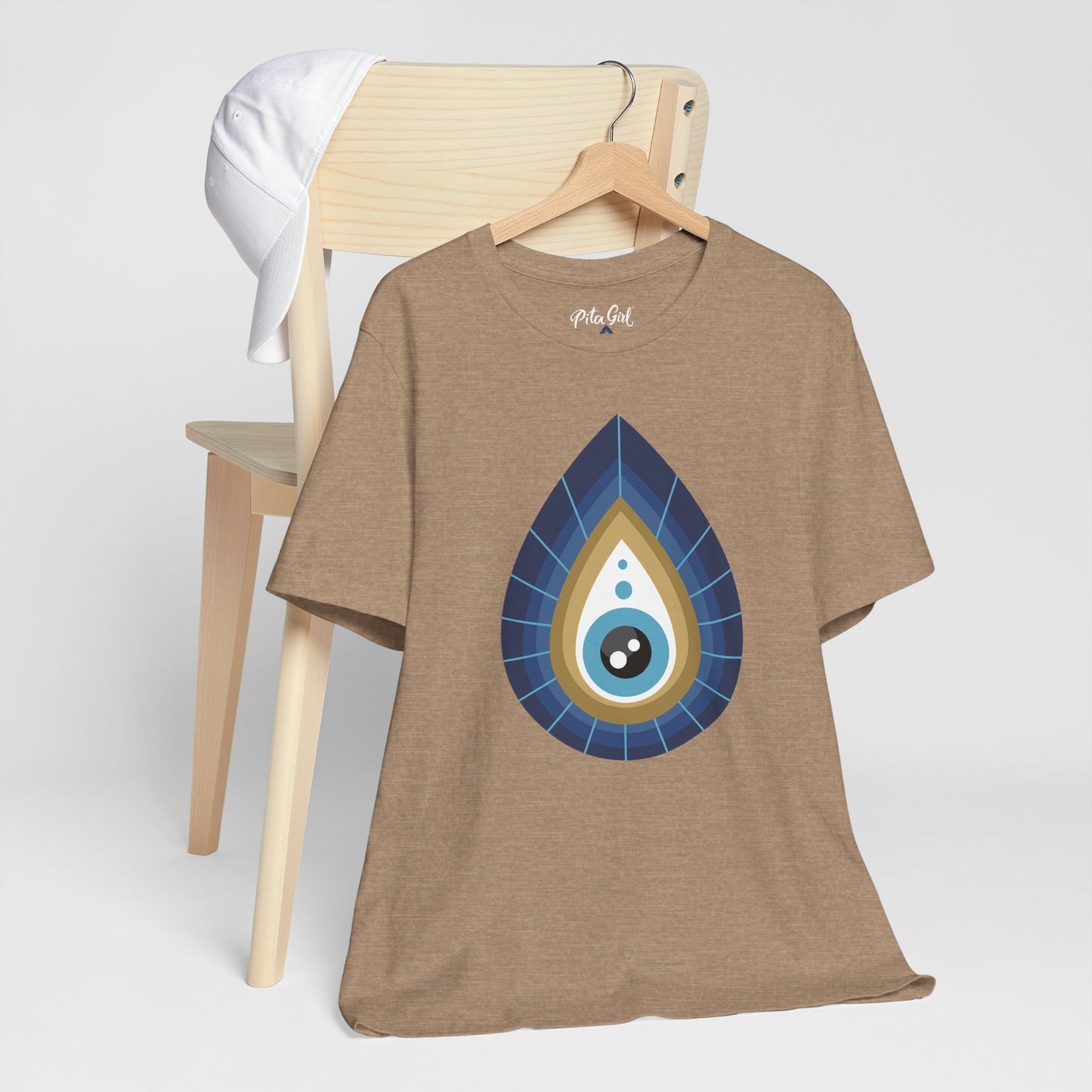 Pita Girl® Evil Eye Tee Protection Unisex Jersey Tee - Casual Comfort for Food Lovers
