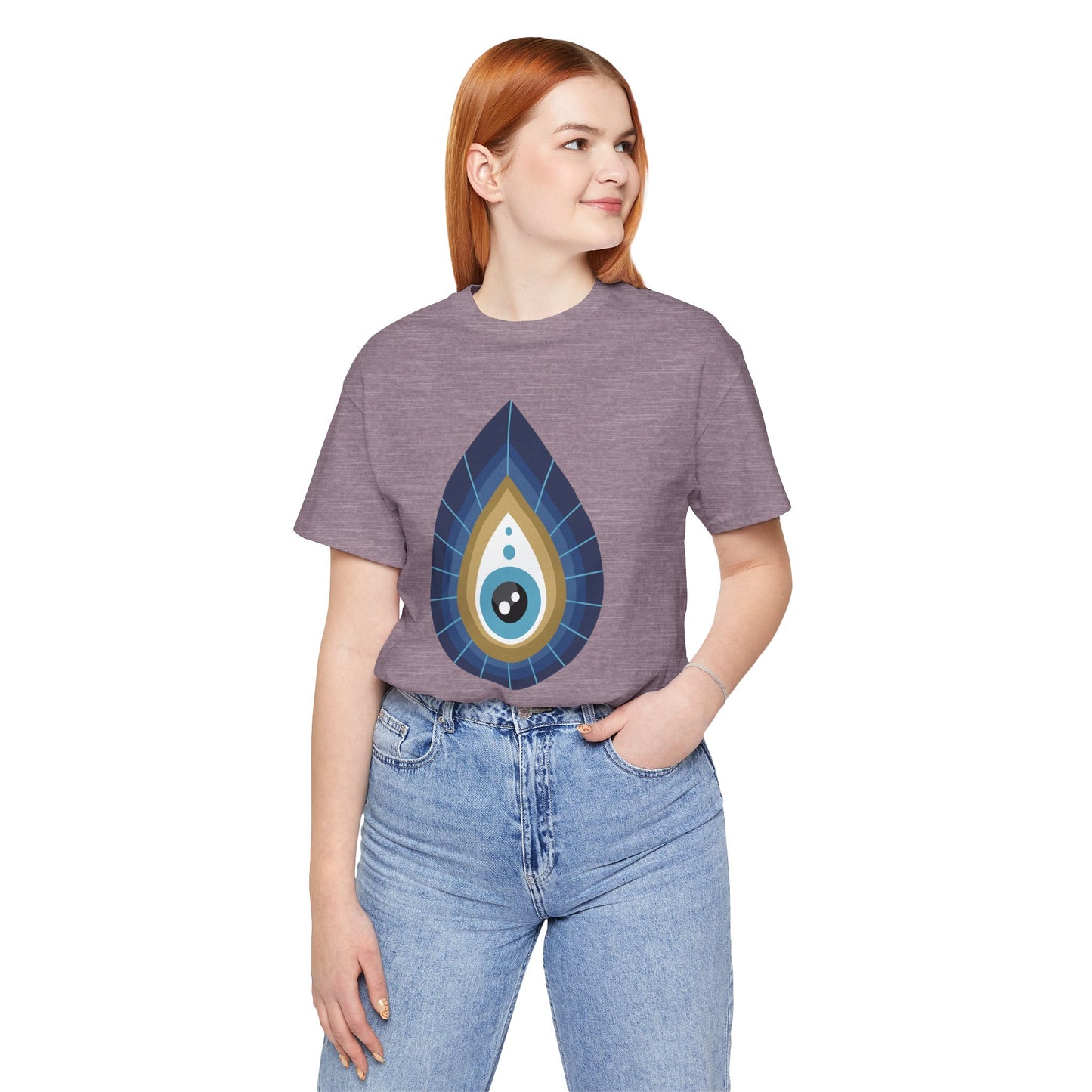 Pita Girl® Evil Eye Tee Protection Unisex Jersey Tee - Casual Comfort for Food Lovers