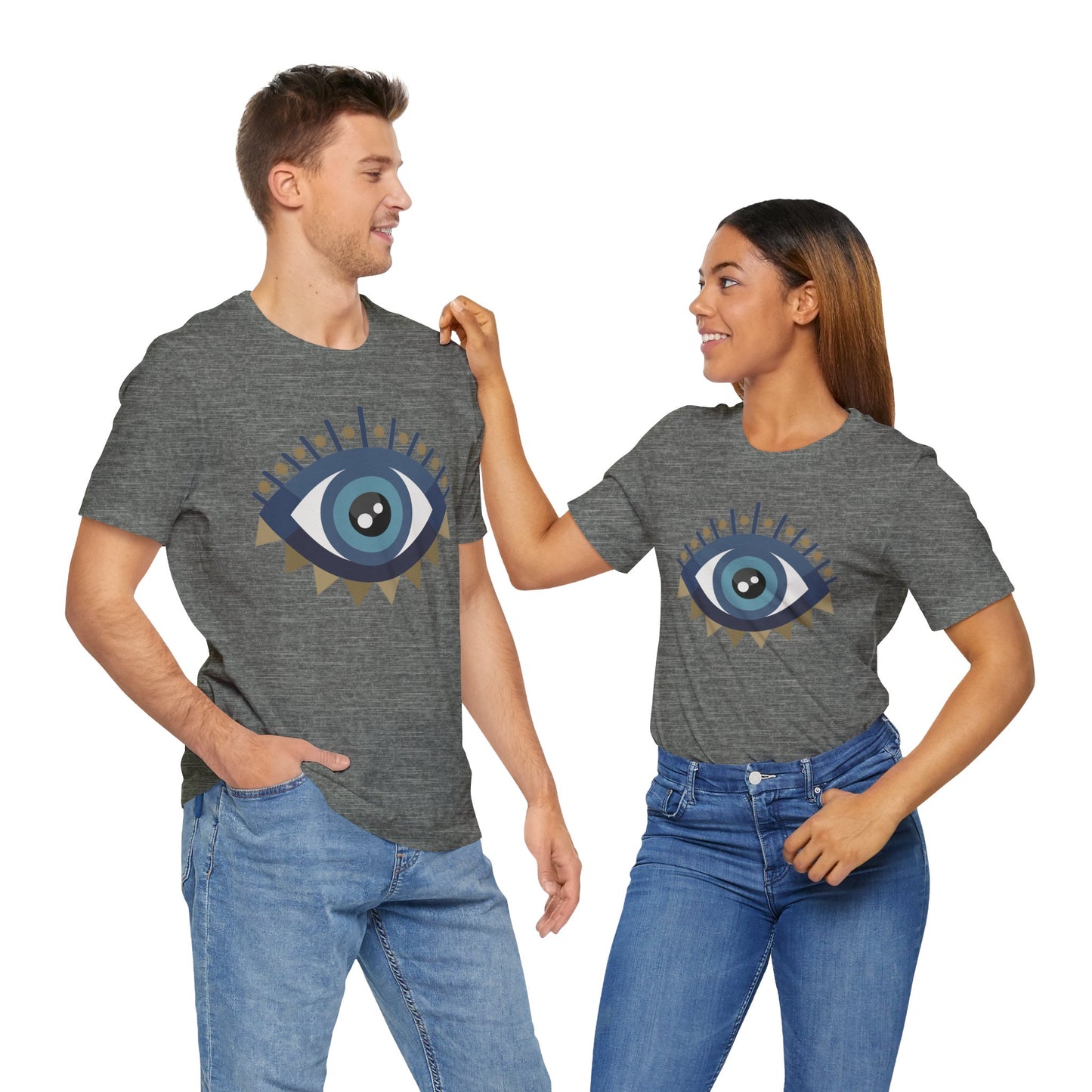 Pita Girl® Evil Eye Protection Unisex Jersey Tee - Casual Comfort for Food Lovers