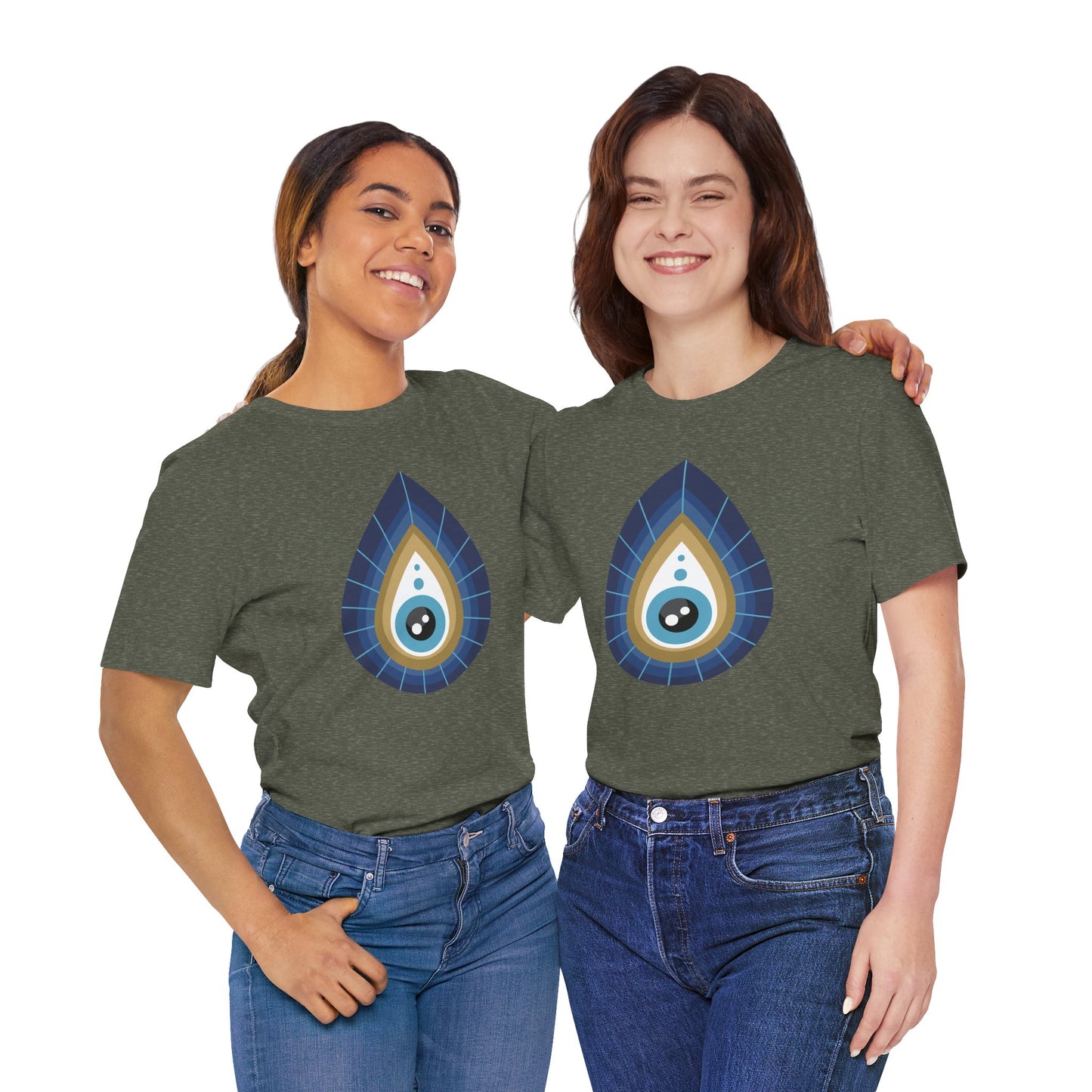Pita Girl® Evil Eye Tee Protection Unisex Jersey Tee - Casual Comfort for Food Lovers