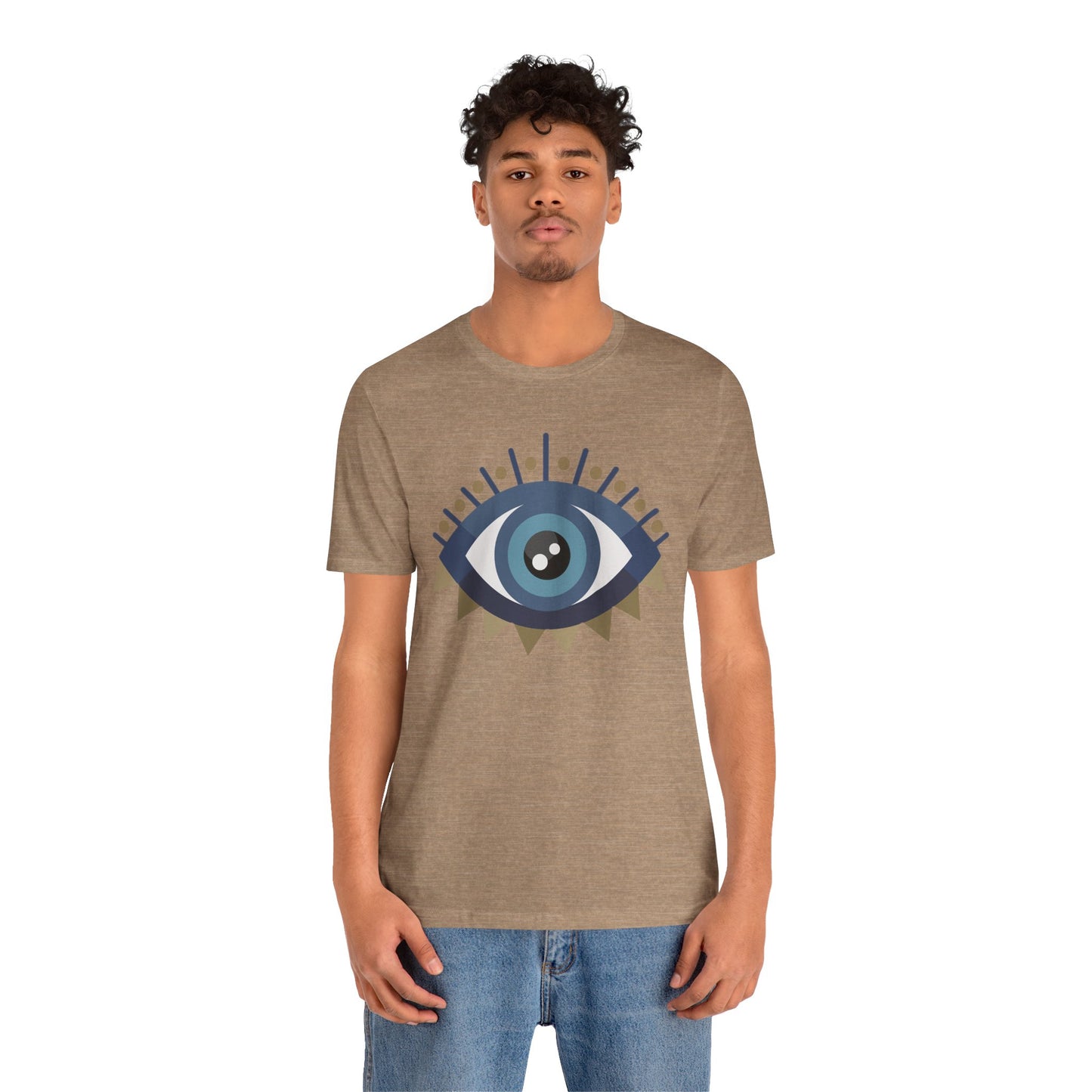 Pita Girl® Evil Eye Protection Unisex Jersey Tee - Casual Comfort for Food Lovers