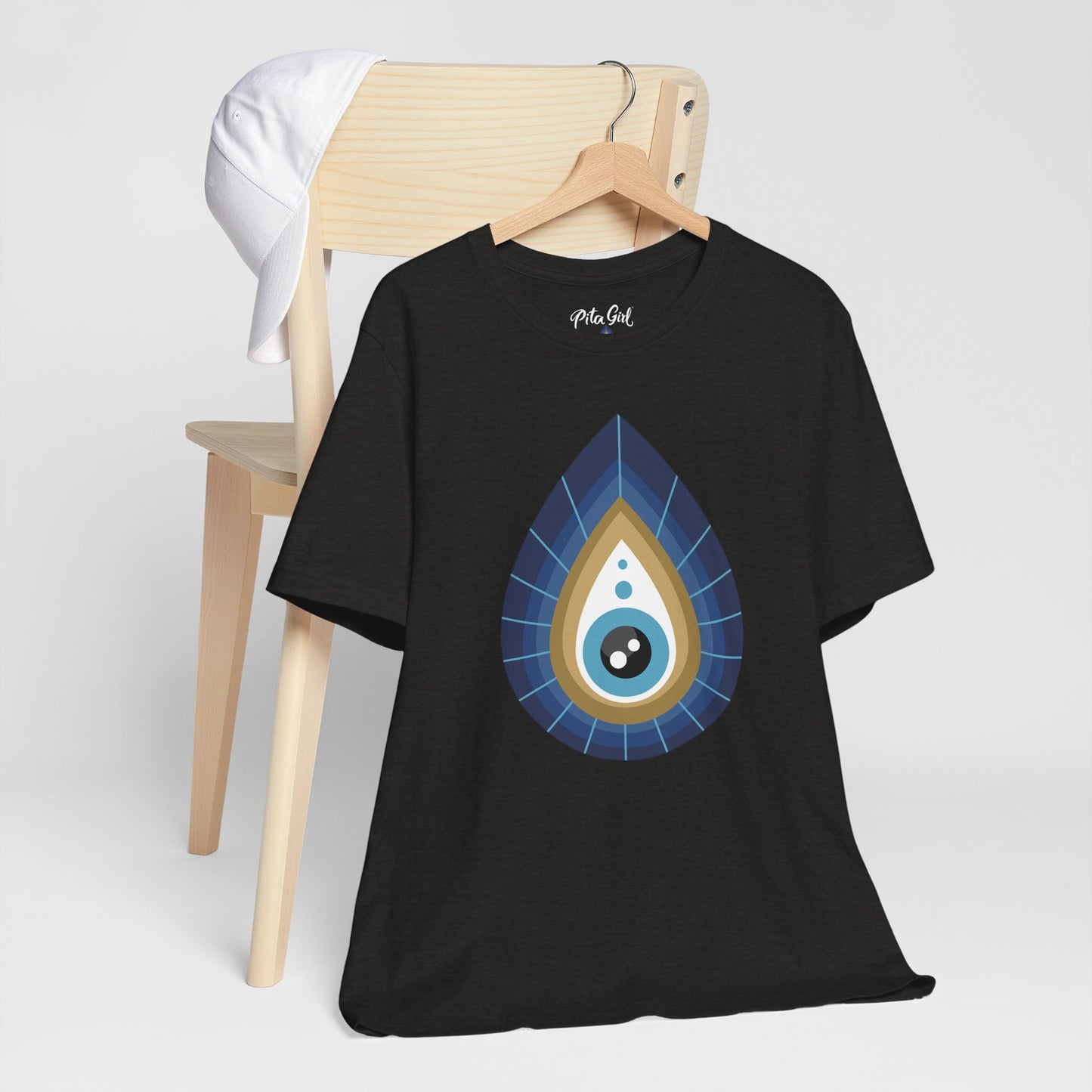 Pita Girl® Evil Eye Tee Protection Unisex Jersey Tee - Casual Comfort for Food Lovers