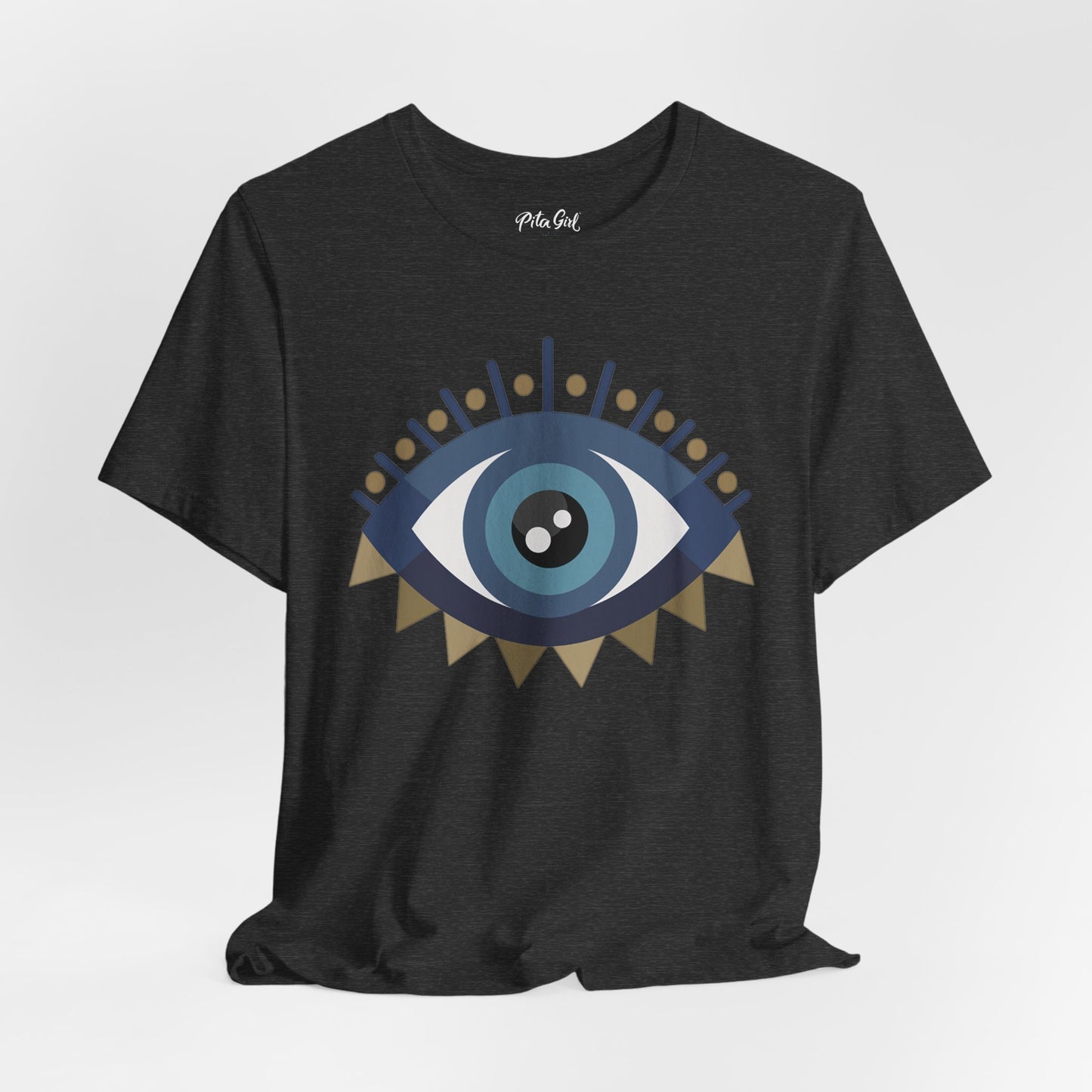 Pita Girl® Evil Eye Protection Unisex Jersey Tee - Casual Comfort for Food Lovers