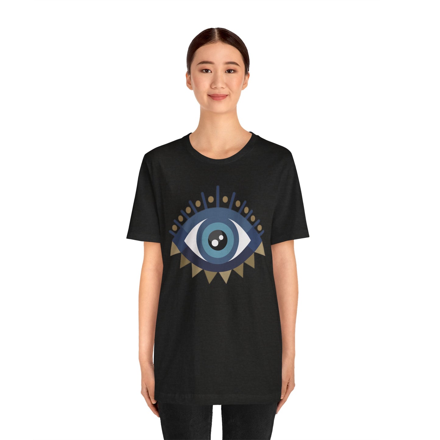 Pita Girl® Evil Eye Protection Unisex Jersey Tee - Casual Comfort for Food Lovers