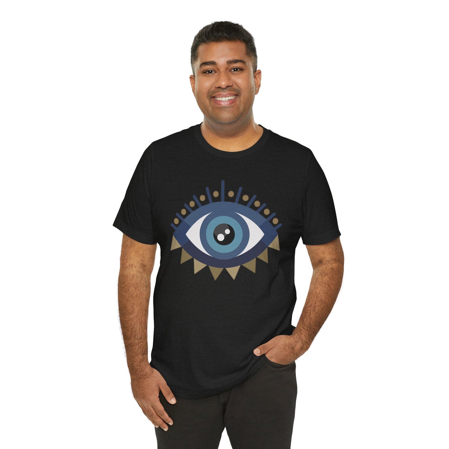 Pita Girl® Evil Eye Protection Unisex Jersey Tee - Casual Comfort for Food Lovers