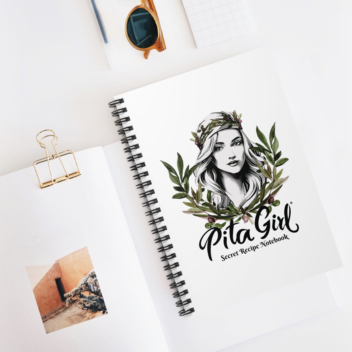 Pita Girl® Secret Recipe Spiral Notebook - Perfect for Food Lovers and Cooking Enthusiasts