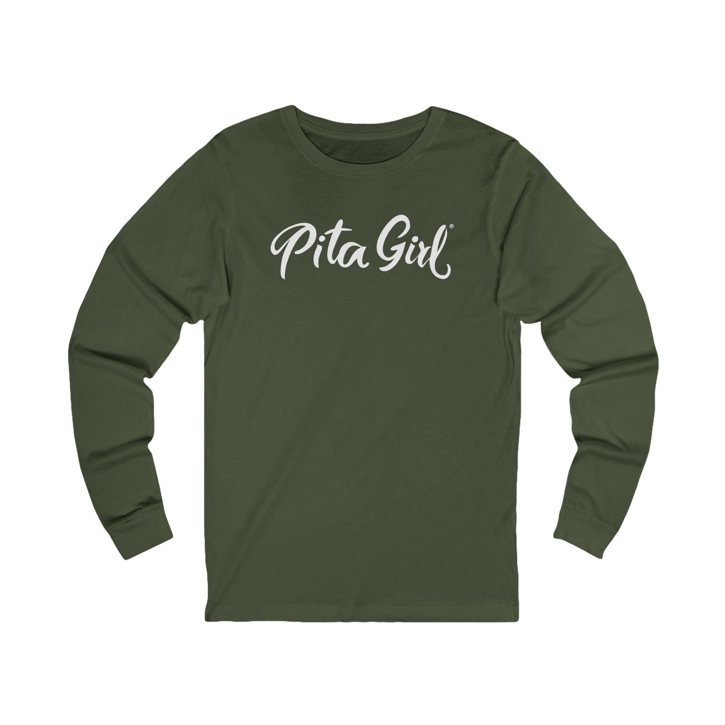Pita Girl® Logo Unisex Long Sleeve Tee - Casual and Fun Everyday Wear