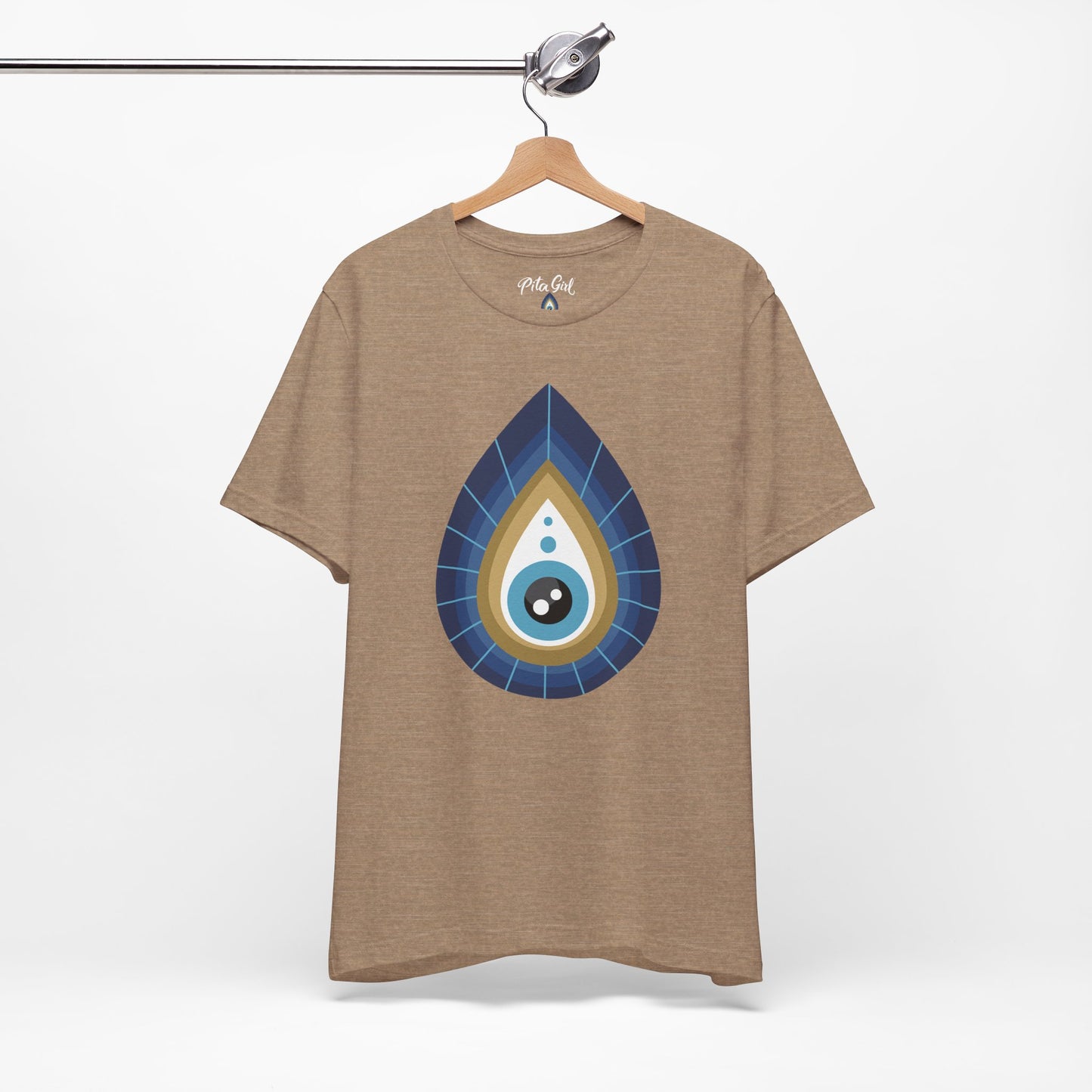 Pita Girl® Evil Eye Tee Protection Unisex Jersey Tee - Casual Comfort for Food Lovers