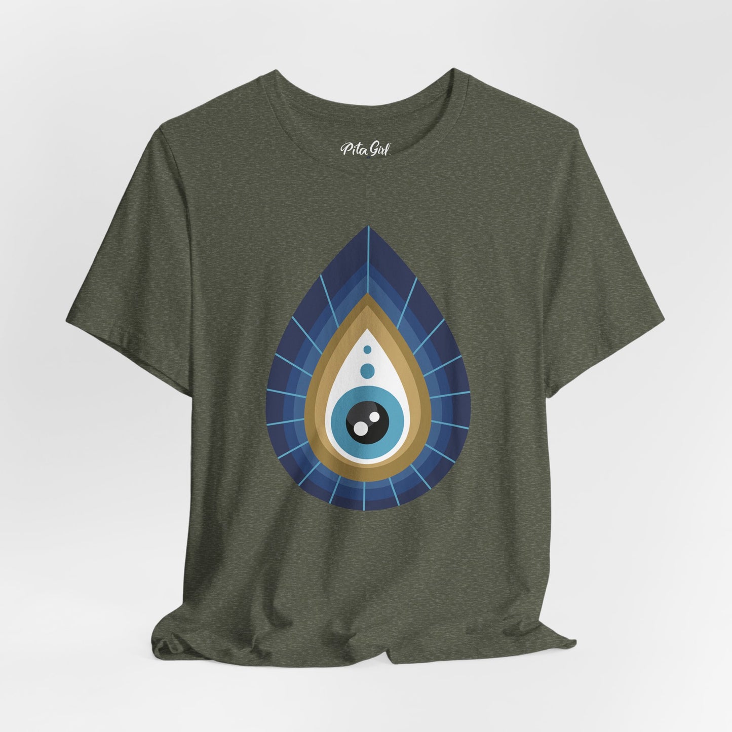 Pita Girl® Evil Eye Tee Protection Unisex Jersey Tee - Casual Comfort for Food Lovers
