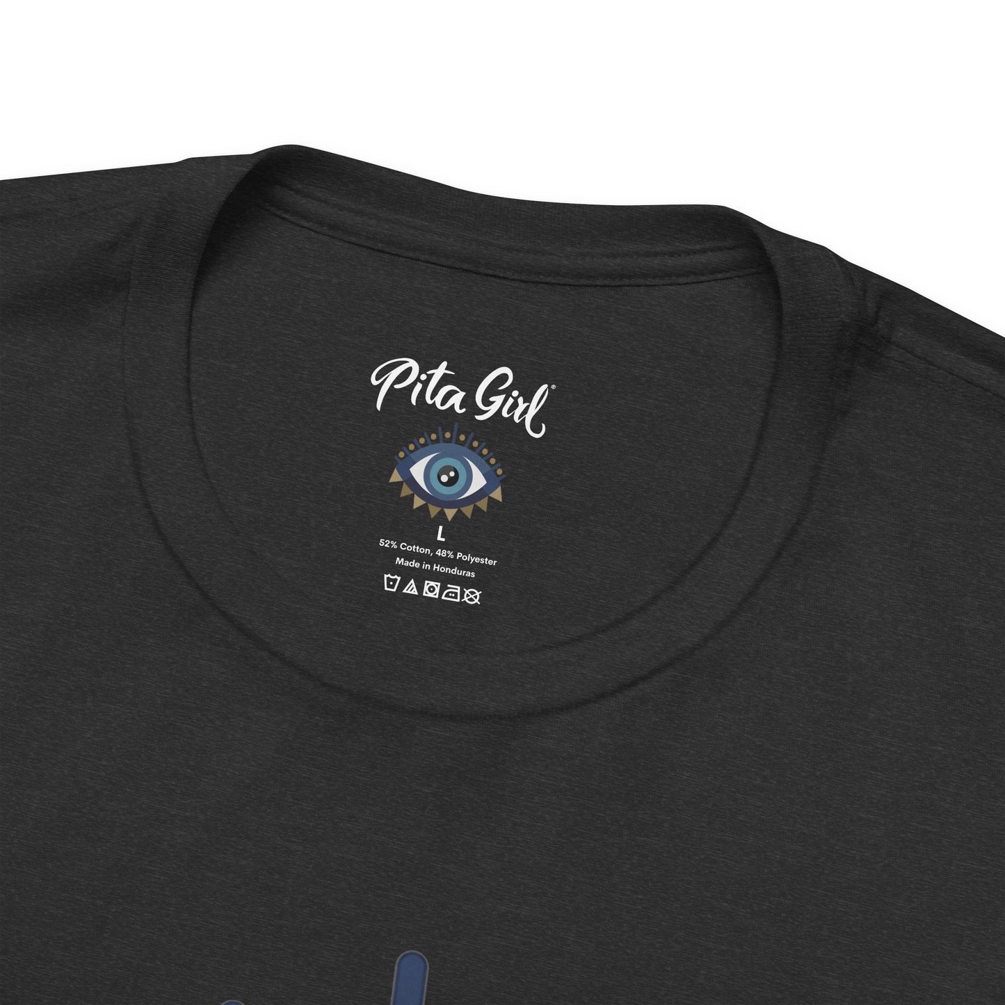 Pita Girl® Evil Eye Protection Unisex Jersey Tee - Casual Comfort for Food Lovers