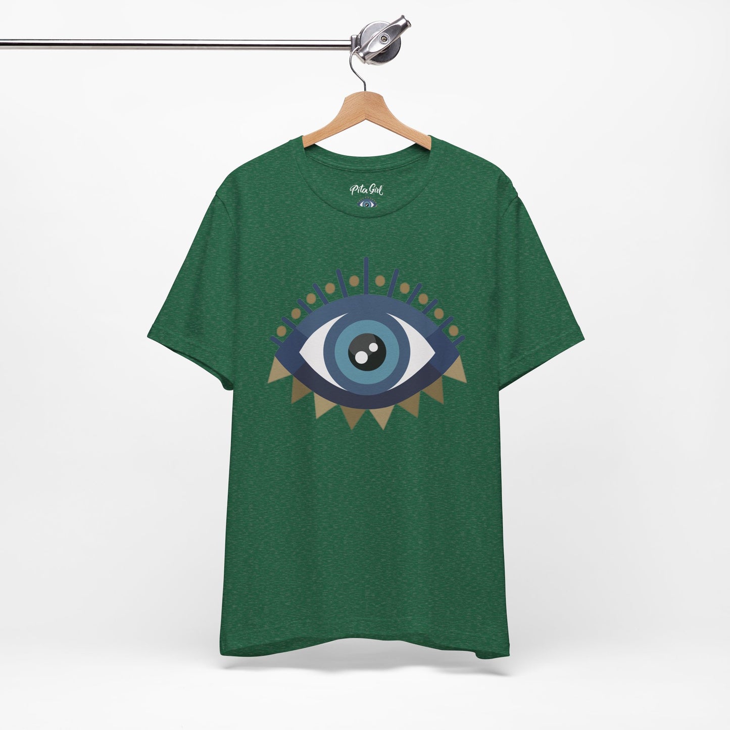 Pita Girl® Evil Eye Protection Unisex Jersey Tee - Casual Comfort for Food Lovers