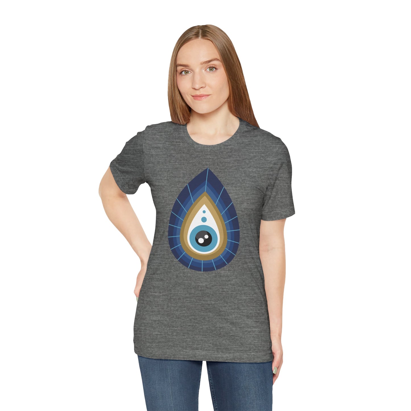 Pita Girl® Evil Eye Tee Protection Unisex Jersey Tee - Casual Comfort for Food Lovers