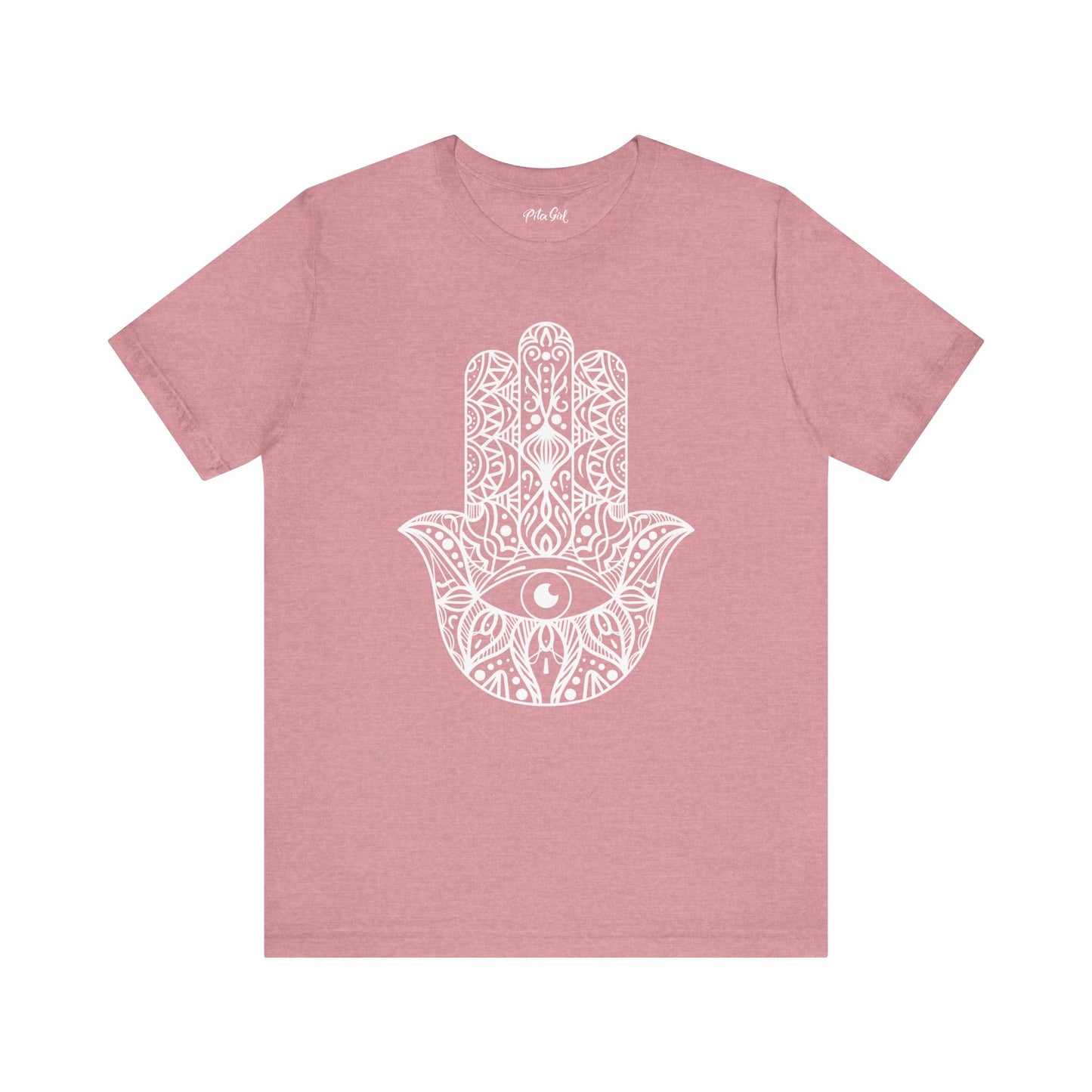Pita Girl® Hamsa Palm Hand  Unisex Jersey Tee - Casual Comfort for Food Lovers