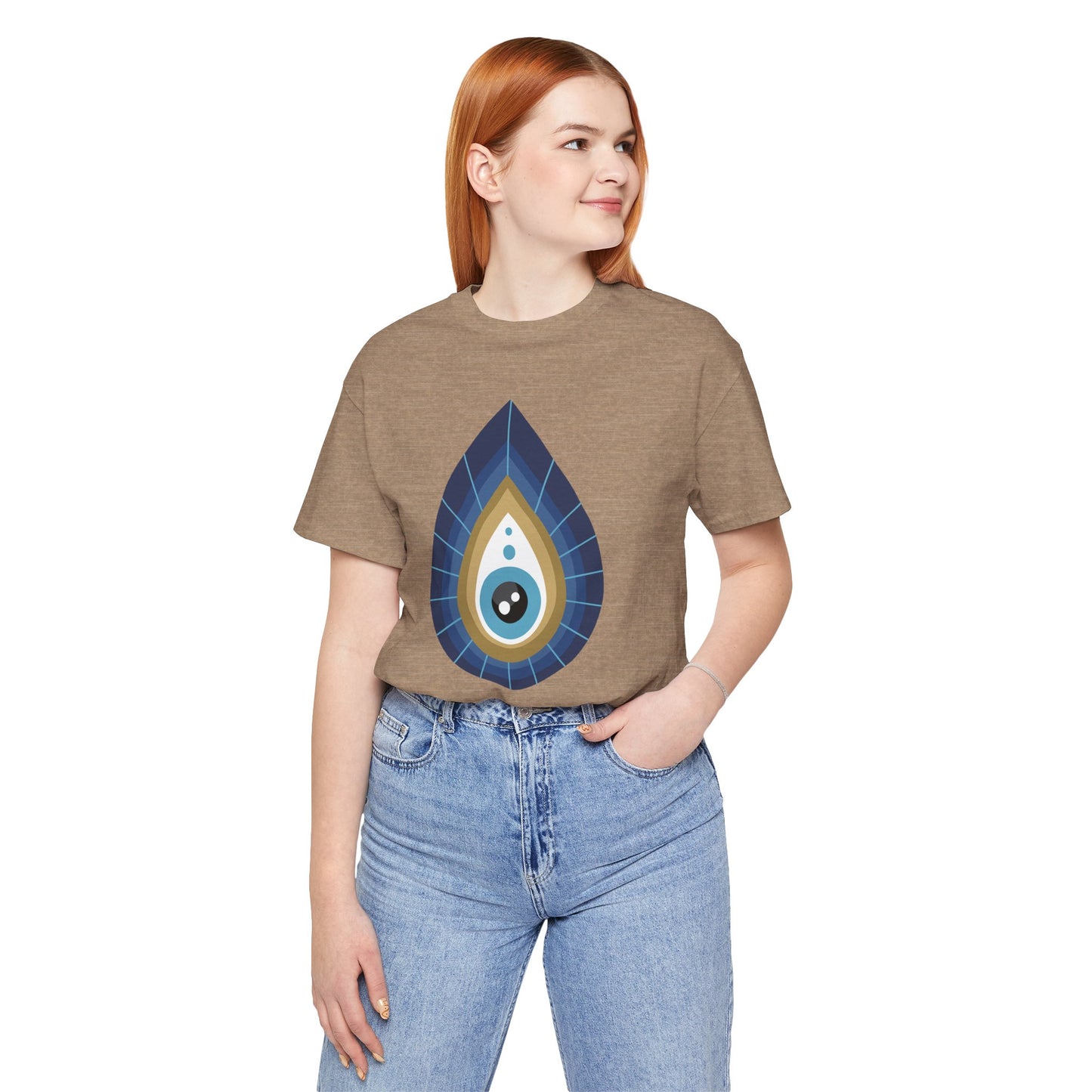 Pita Girl® Evil Eye Tee Protection Unisex Jersey Tee - Casual Comfort for Food Lovers