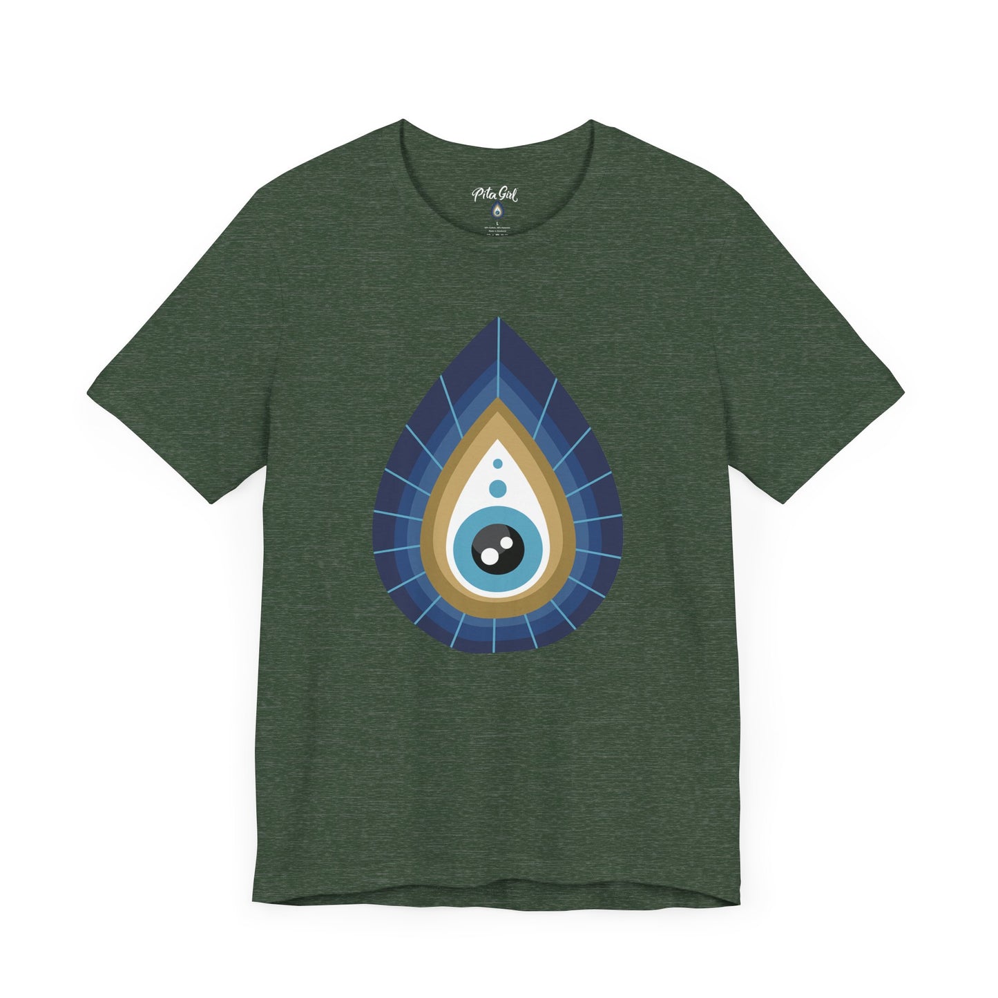 Pita Girl® Evil Eye Tee Protection Unisex Jersey Tee - Casual Comfort for Food Lovers