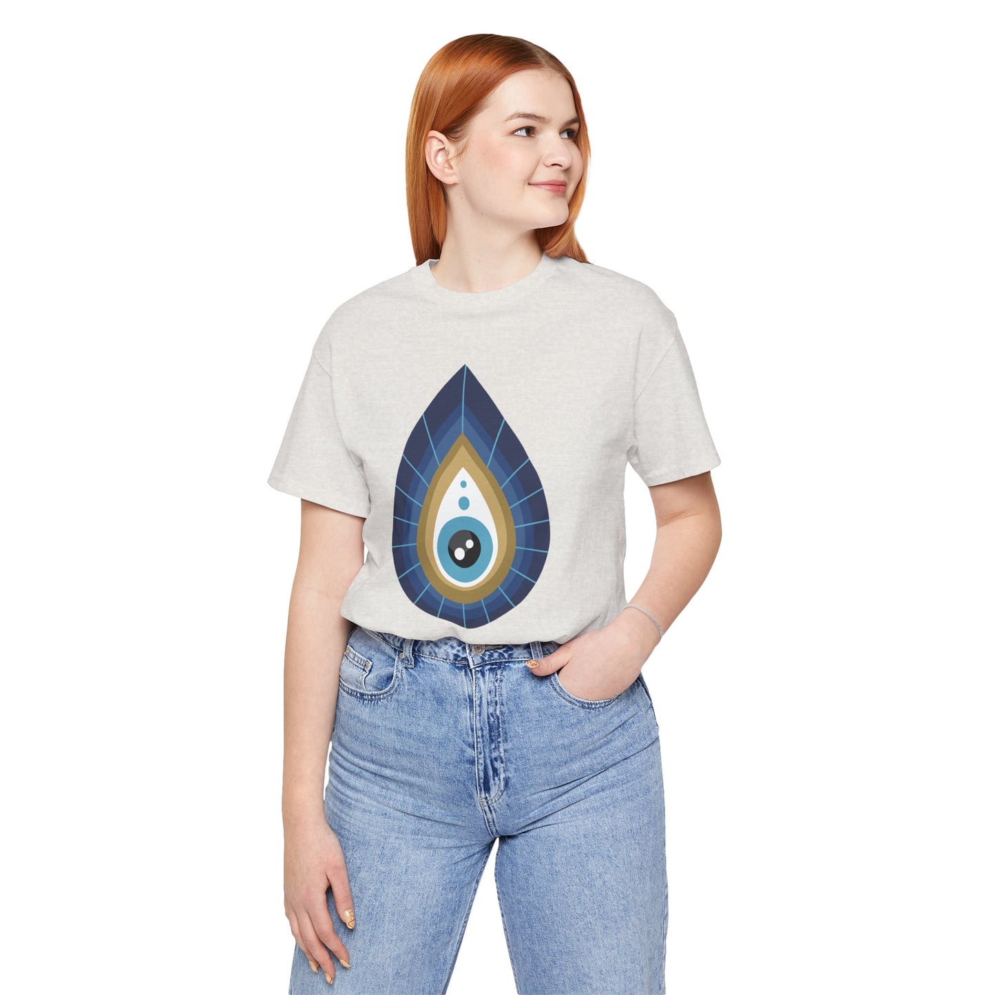 Pita Girl® Evil Eye Tee Protection Unisex Jersey Tee - Casual Comfort for Food Lovers