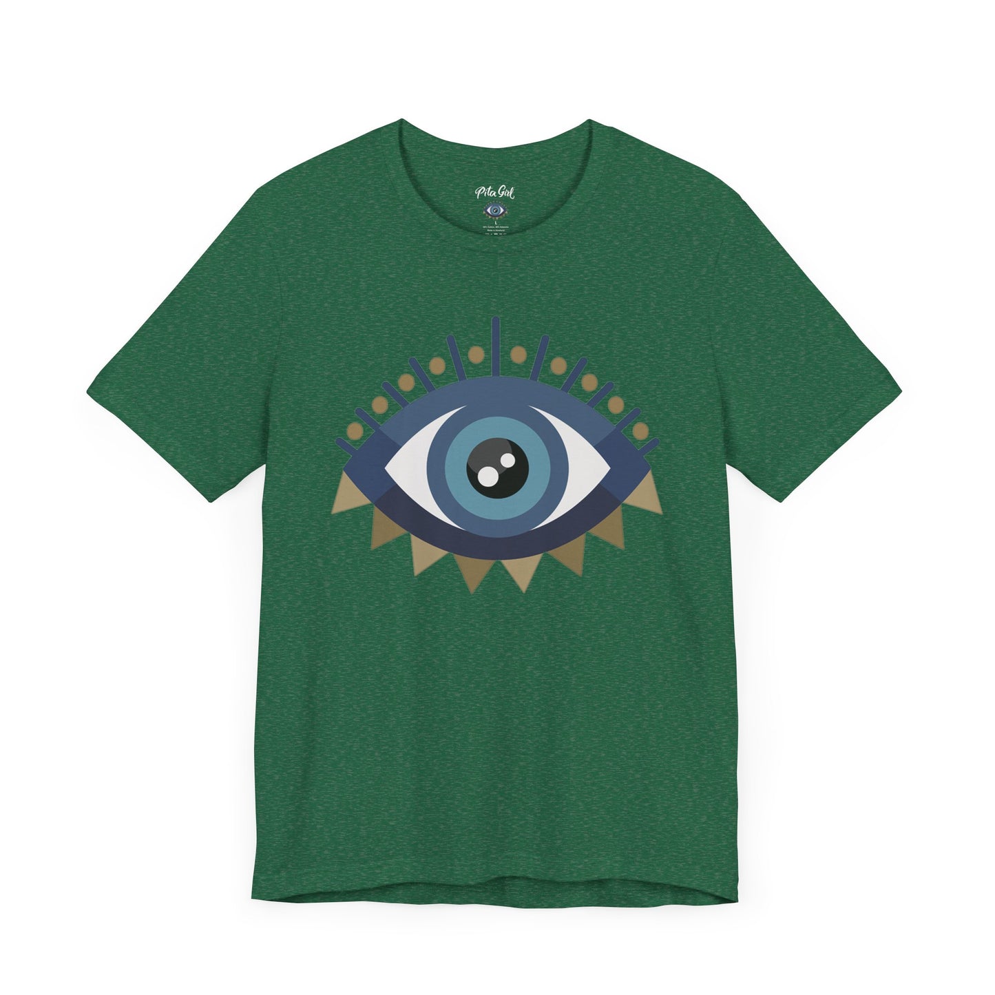 Pita Girl® Evil Eye Protection Unisex Jersey Tee - Casual Comfort for Food Lovers