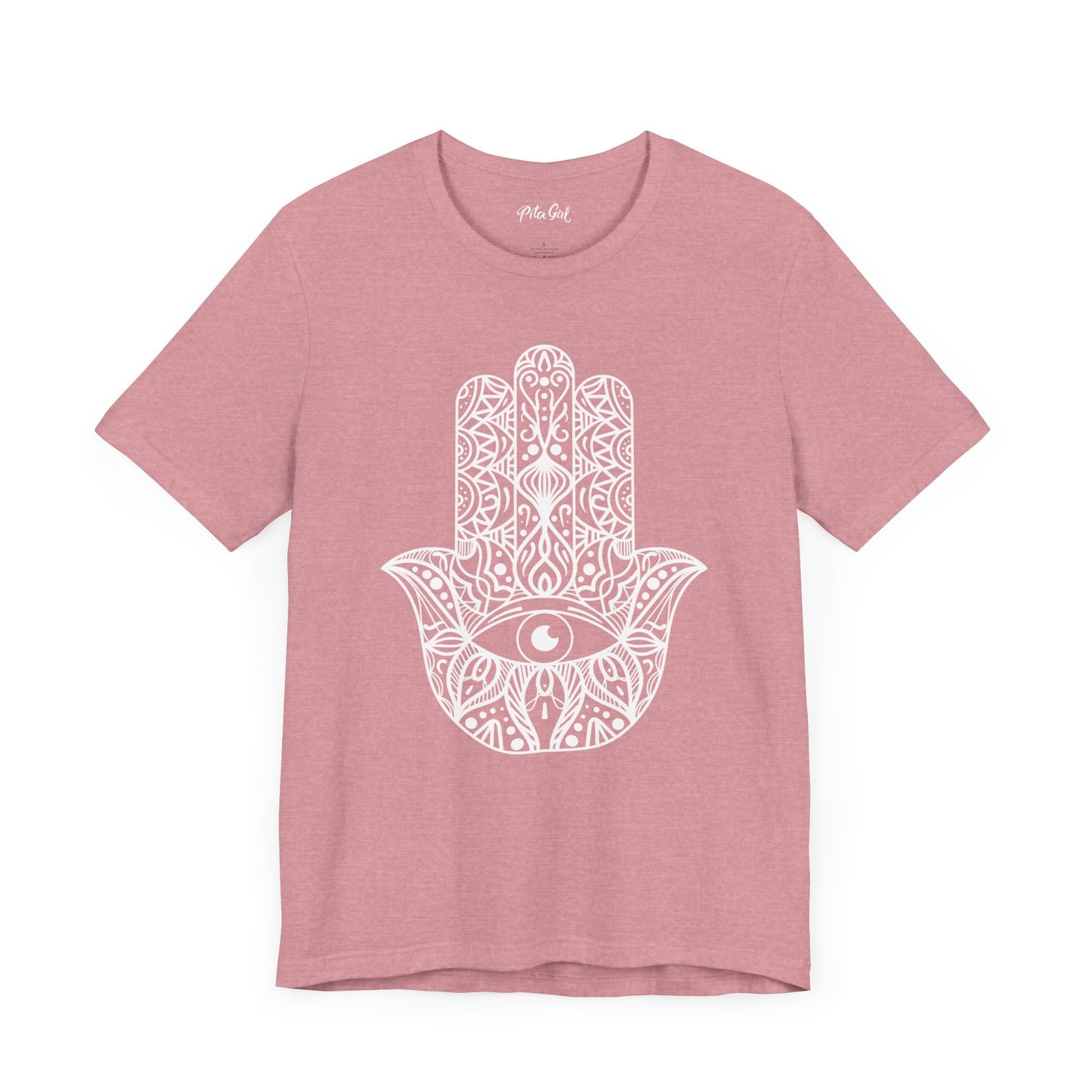Pita Girl® Hamsa Palm Hand  Unisex Jersey Tee - Casual Comfort for Food Lovers