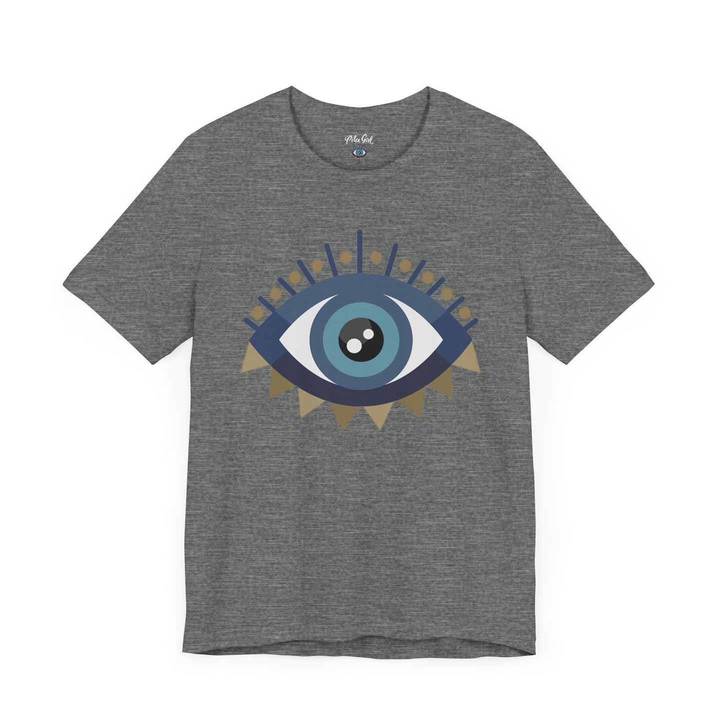 Pita Girl® Evil Eye Protection Unisex Jersey Tee - Casual Comfort for Food Lovers