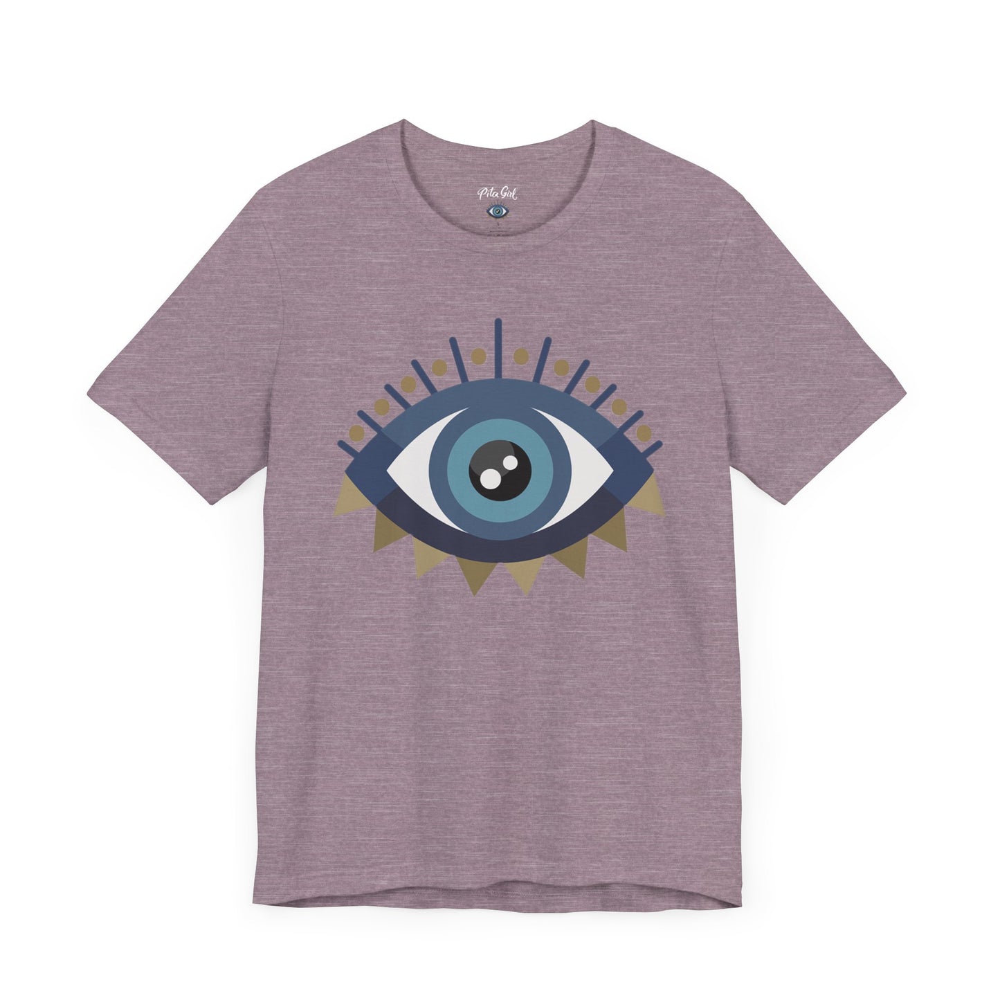 Pita Girl® Evil Eye Protection Unisex Jersey Tee - Casual Comfort for Food Lovers
