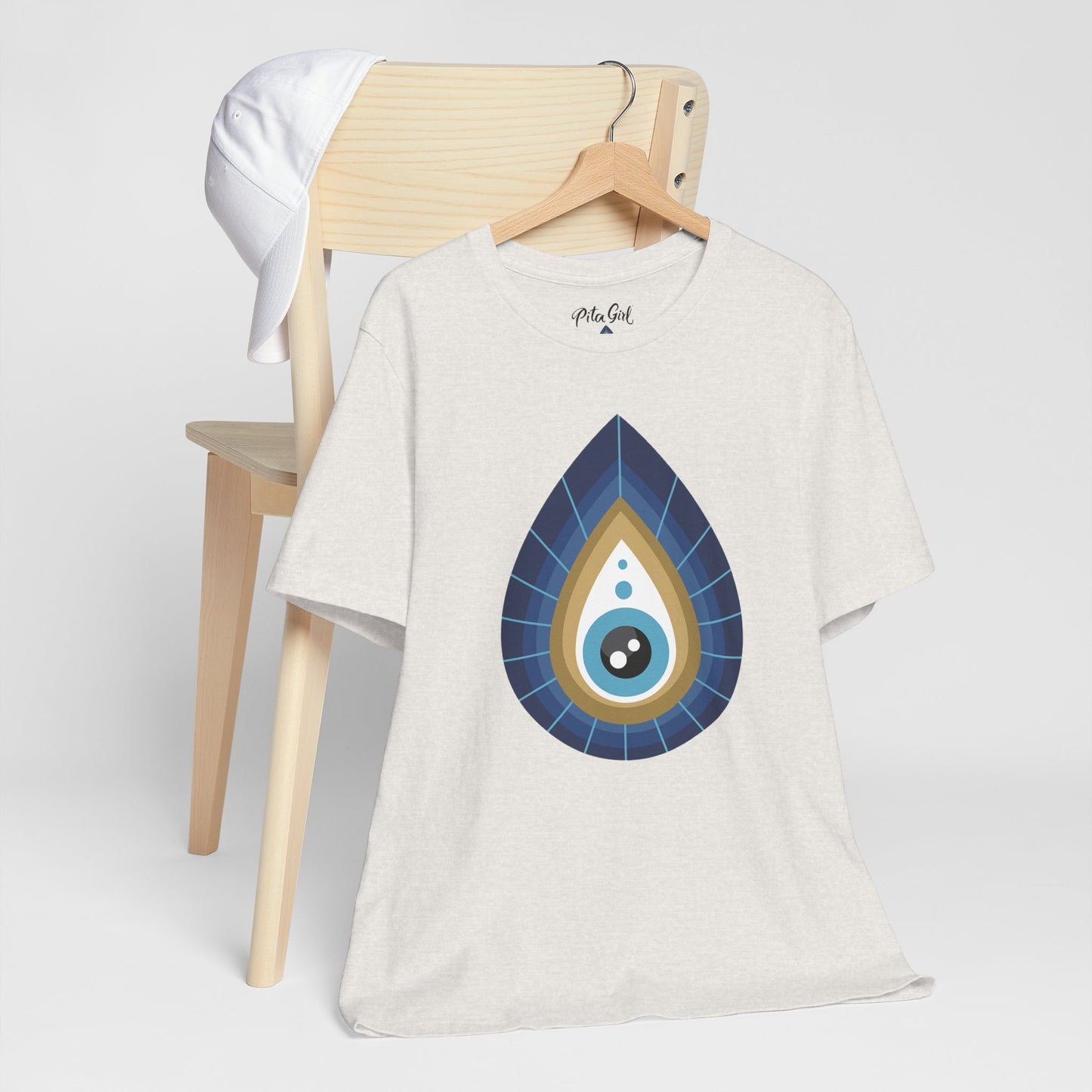 Pita Girl® Evil Eye Tee Protection Unisex Jersey Tee - Casual Comfort for Food Lovers
