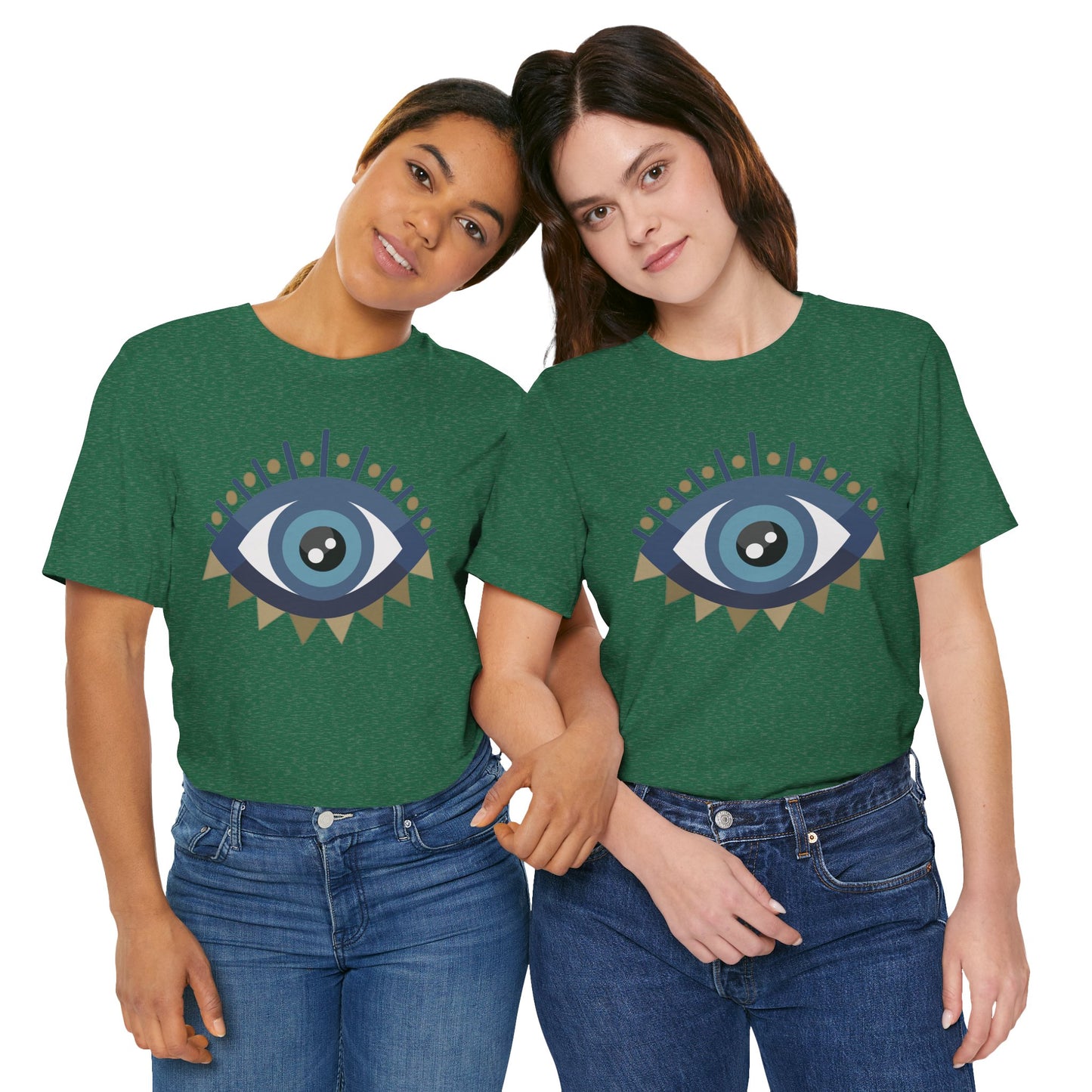 Pita Girl® Evil Eye Protection Unisex Jersey Tee - Casual Comfort for Food Lovers