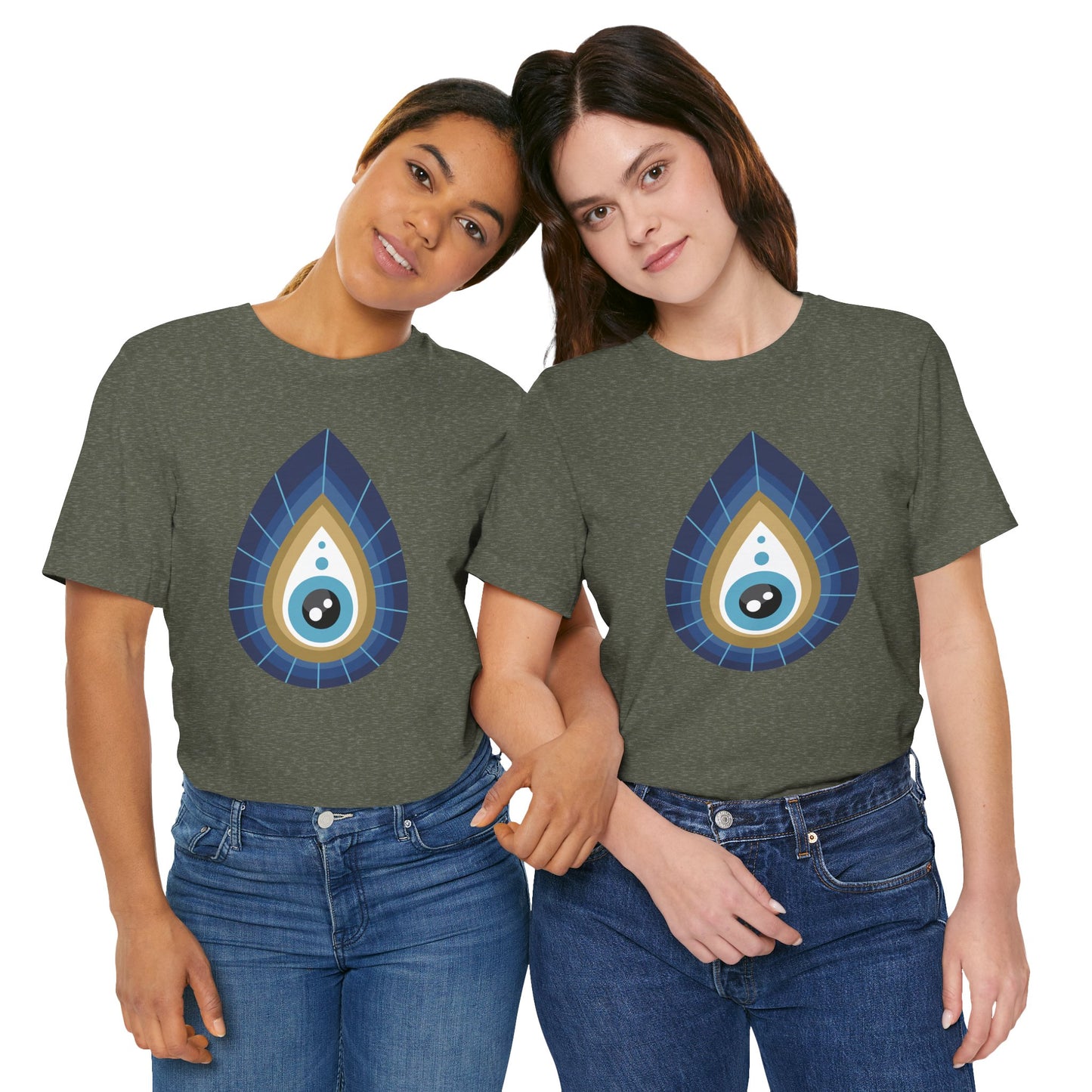 Pita Girl® Evil Eye Tee Protection Unisex Jersey Tee - Casual Comfort for Food Lovers