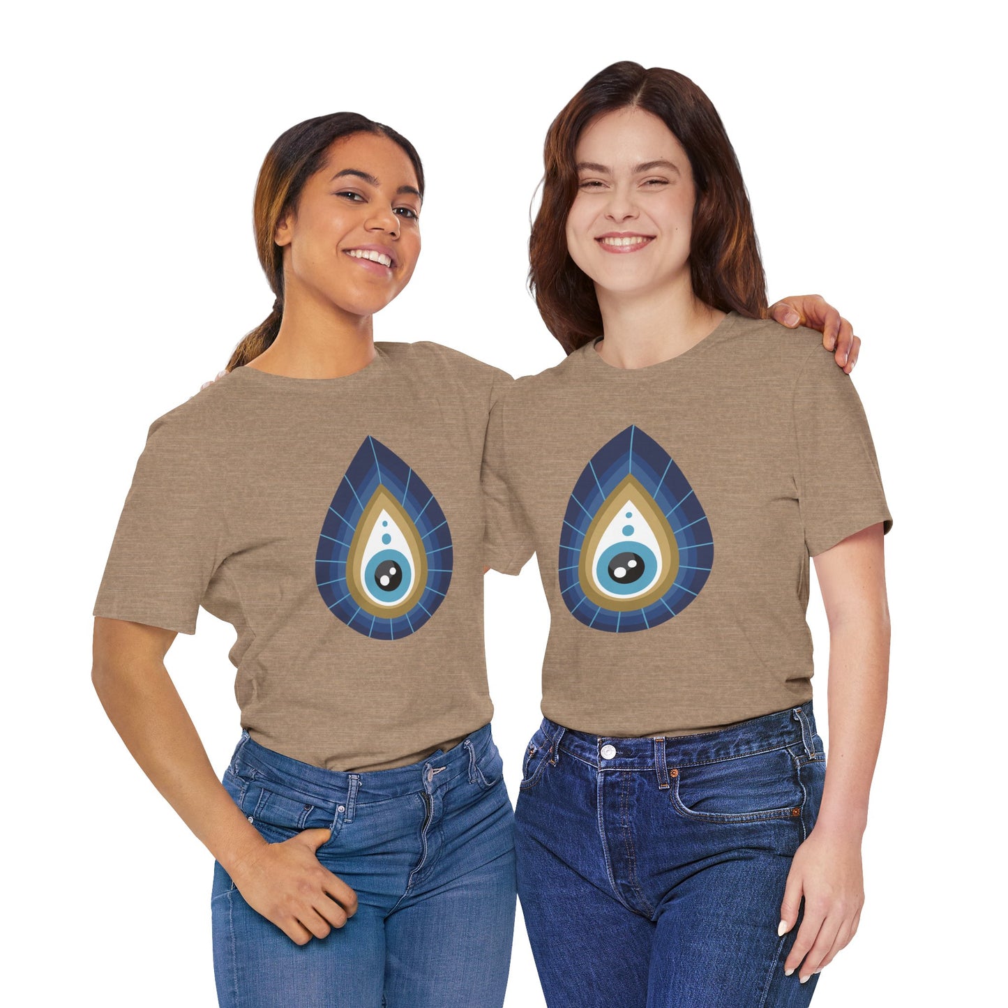 Pita Girl® Evil Eye Tee Protection Unisex Jersey Tee - Casual Comfort for Food Lovers