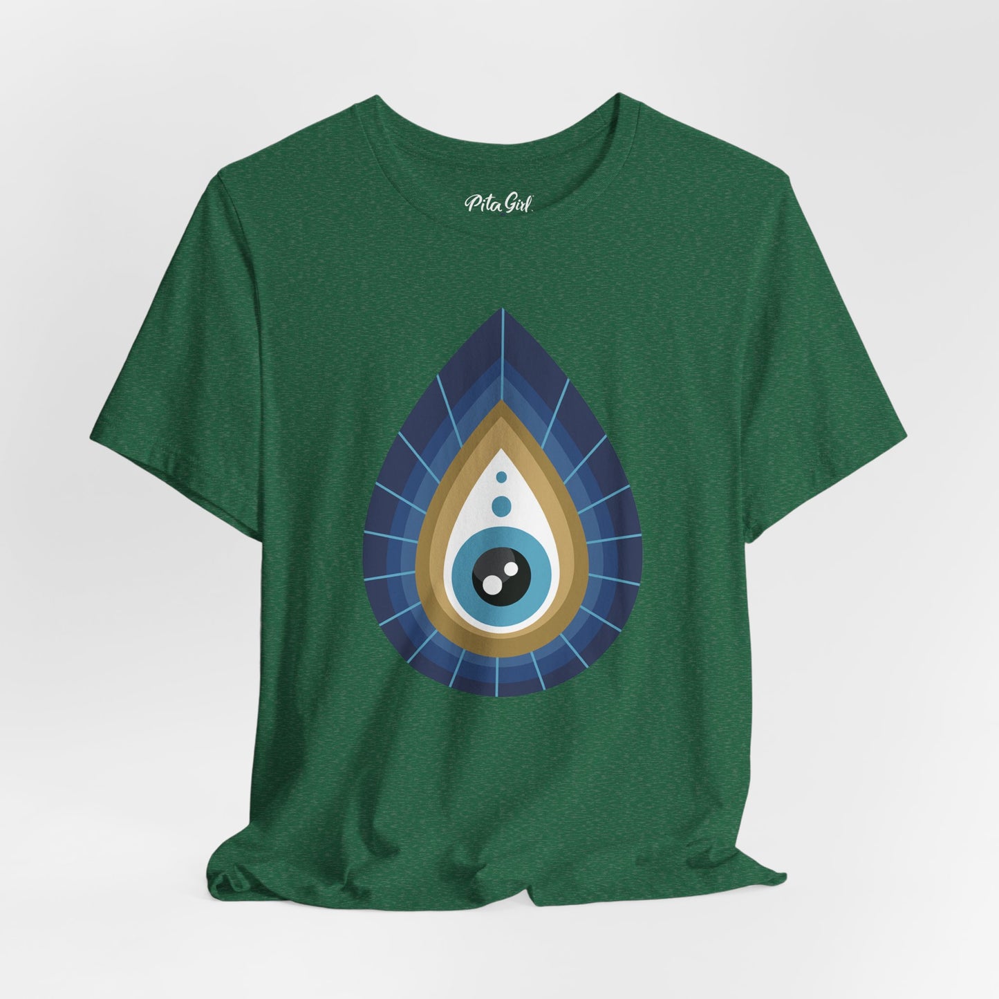 Pita Girl® Evil Eye Tee Protection Unisex Jersey Tee - Casual Comfort for Food Lovers