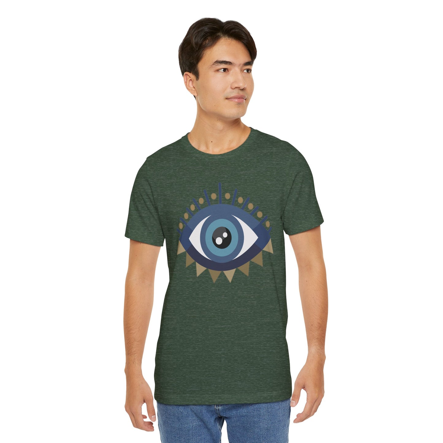 Pita Girl® Evil Eye Protection Unisex Jersey Tee - Casual Comfort for Food Lovers