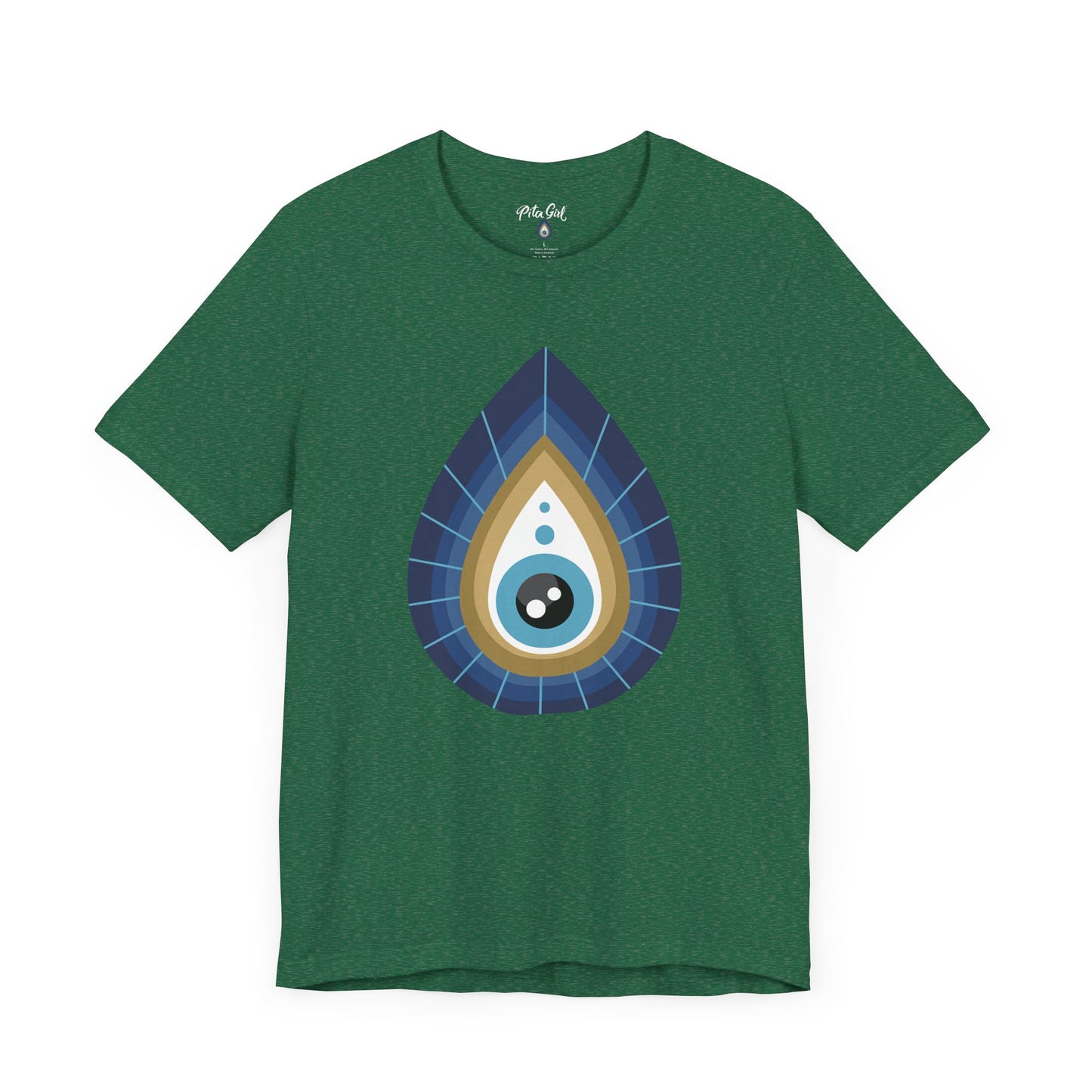 Pita Girl® Evil Eye Tee Protection Unisex Jersey Tee - Casual Comfort for Food Lovers