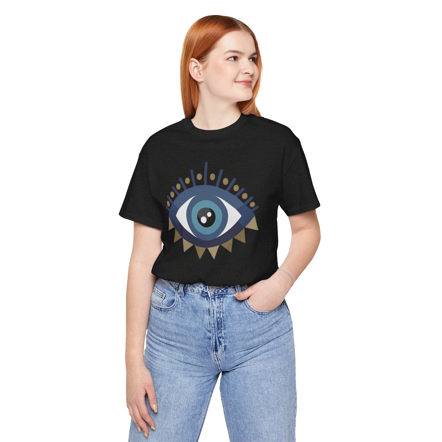 Pita Girl® Evil Eye Protection Unisex Jersey Tee - Casual Comfort for Food Lovers