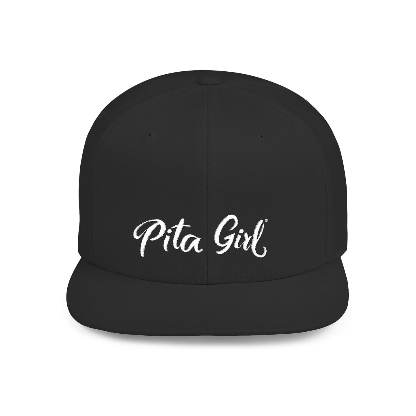 Pita Girl Flat Bill Snapback Hat - Stylish Cap for Casual Outings