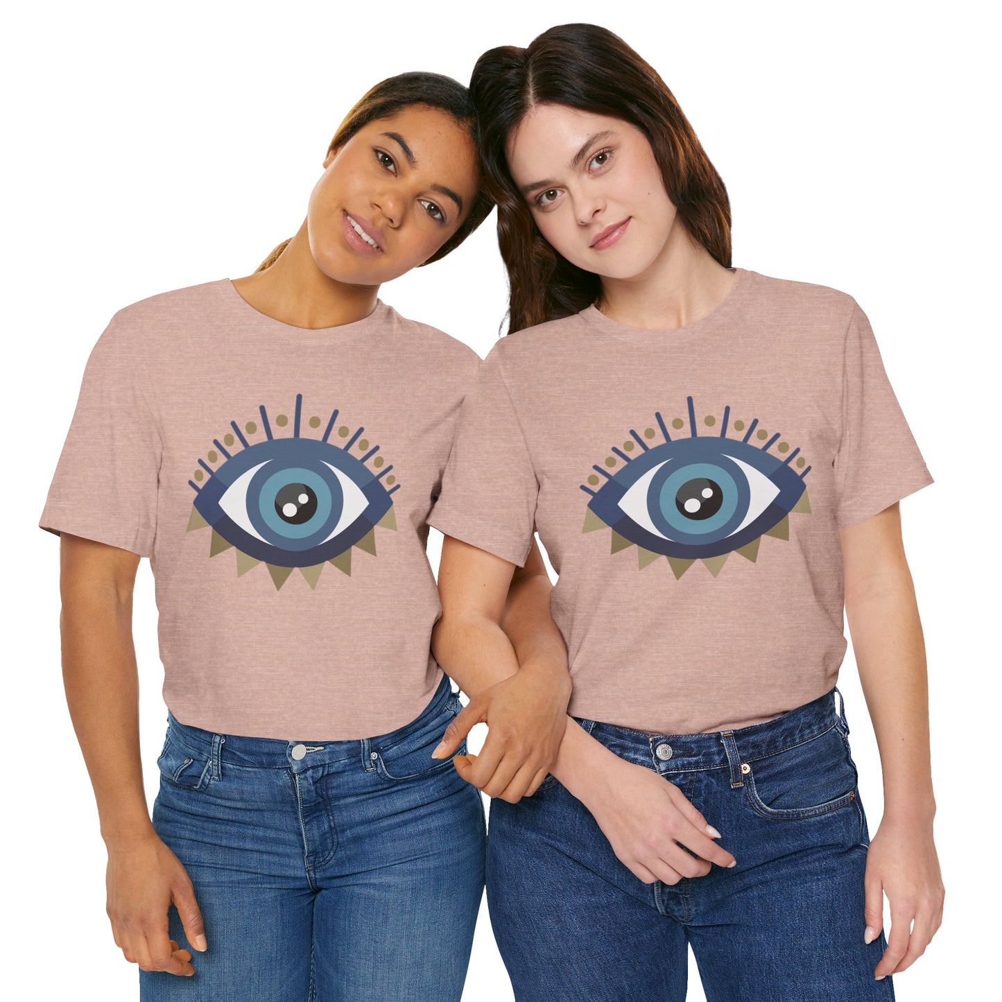 Pita Girl® Evil Eye Protection Unisex Jersey Tee - Casual Comfort for Food Lovers