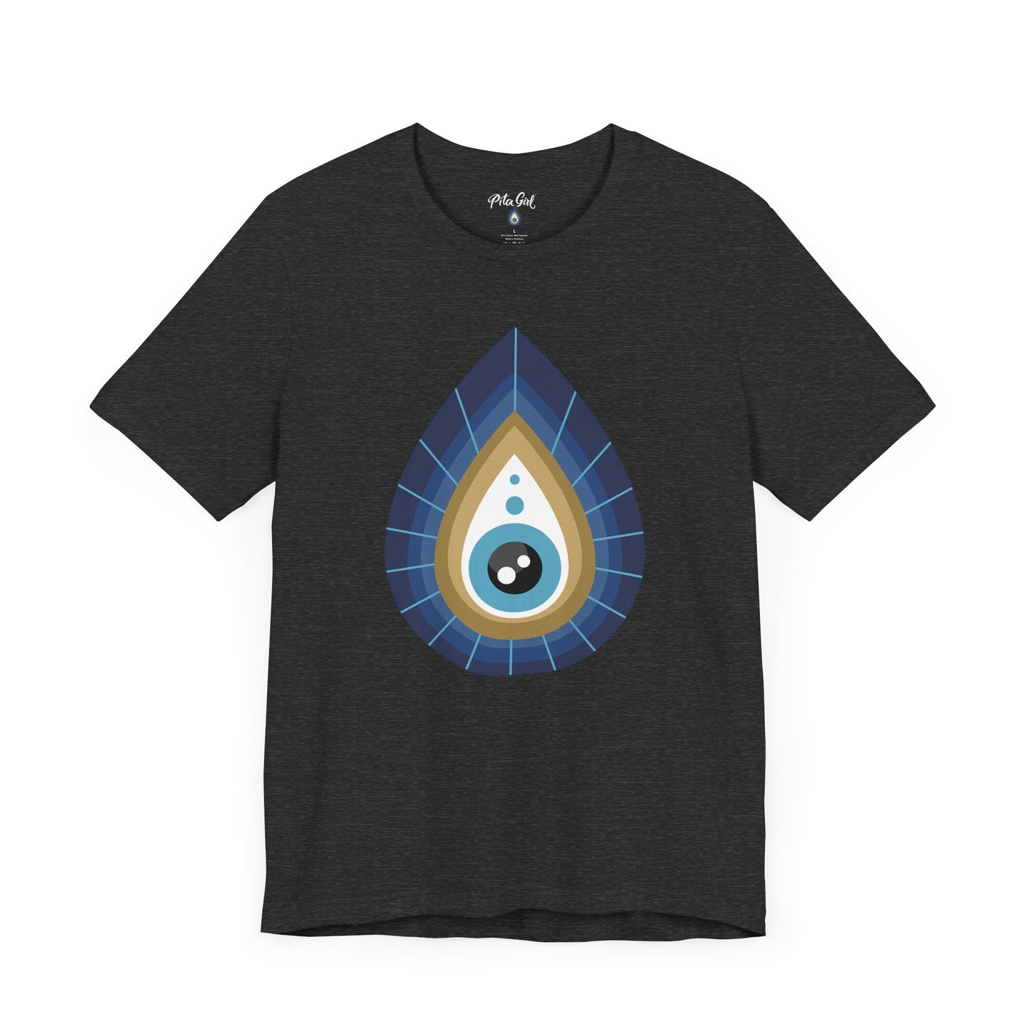 Pita Girl® Evil Eye Tee Protection Unisex Jersey Tee - Casual Comfort for Food Lovers
