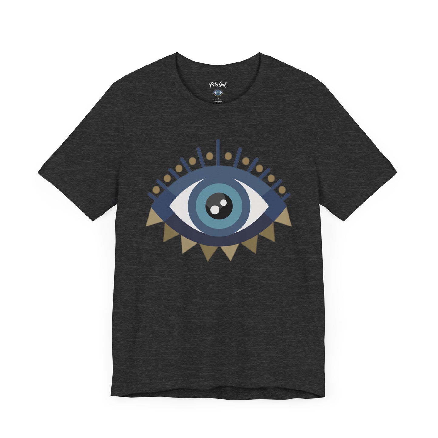 Pita Girl® Evil Eye Protection Unisex Jersey Tee - Casual Comfort for Food Lovers