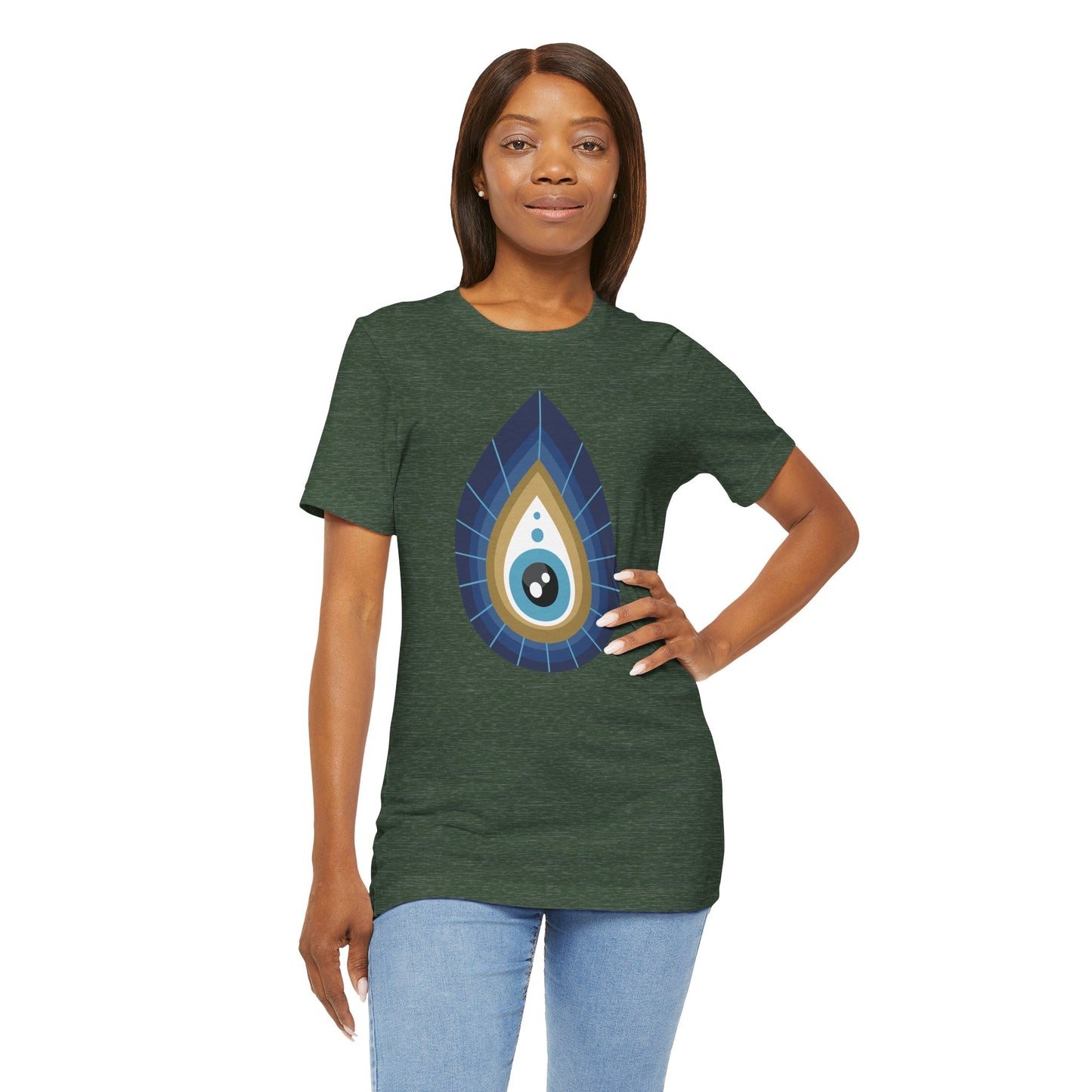 Pita Girl® Evil Eye Tee Protection Unisex Jersey Tee - Casual Comfort for Food Lovers