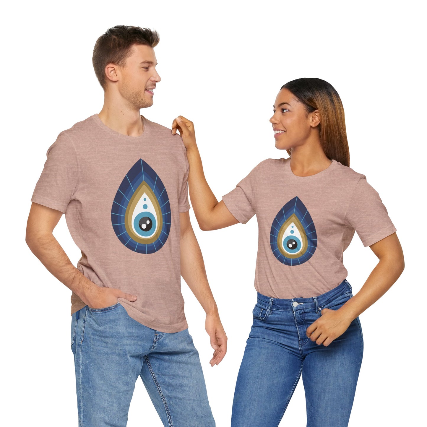 Pita Girl® Evil Eye Tee Protection Unisex Jersey Tee - Casual Comfort for Food Lovers