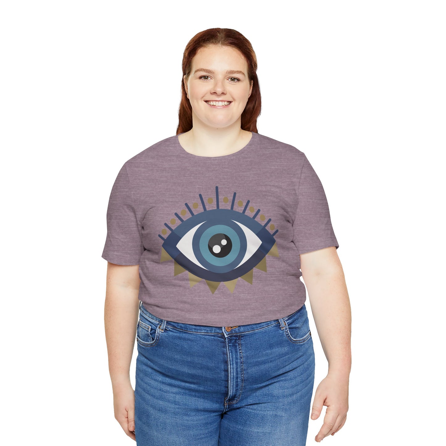 Pita Girl® Evil Eye Protection Unisex Jersey Tee - Casual Comfort for Food Lovers