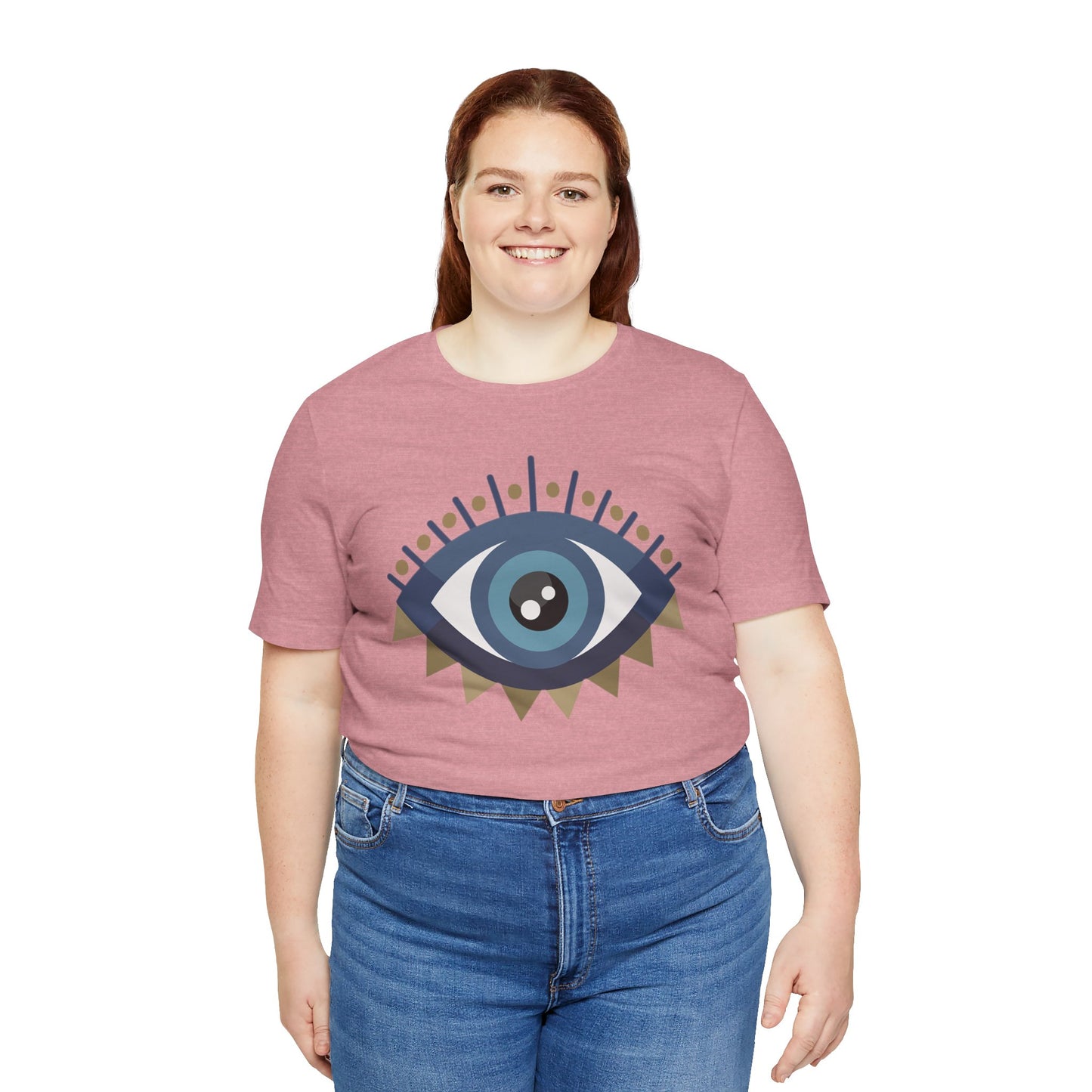 Pita Girl® Evil Eye Protection Unisex Jersey Tee - Casual Comfort for Food Lovers