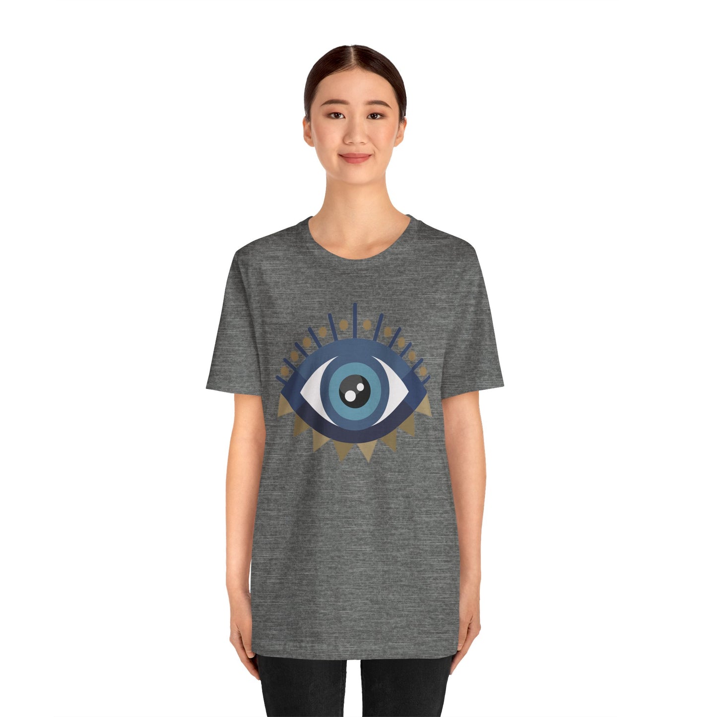 Pita Girl® Evil Eye Protection Unisex Jersey Tee - Casual Comfort for Food Lovers