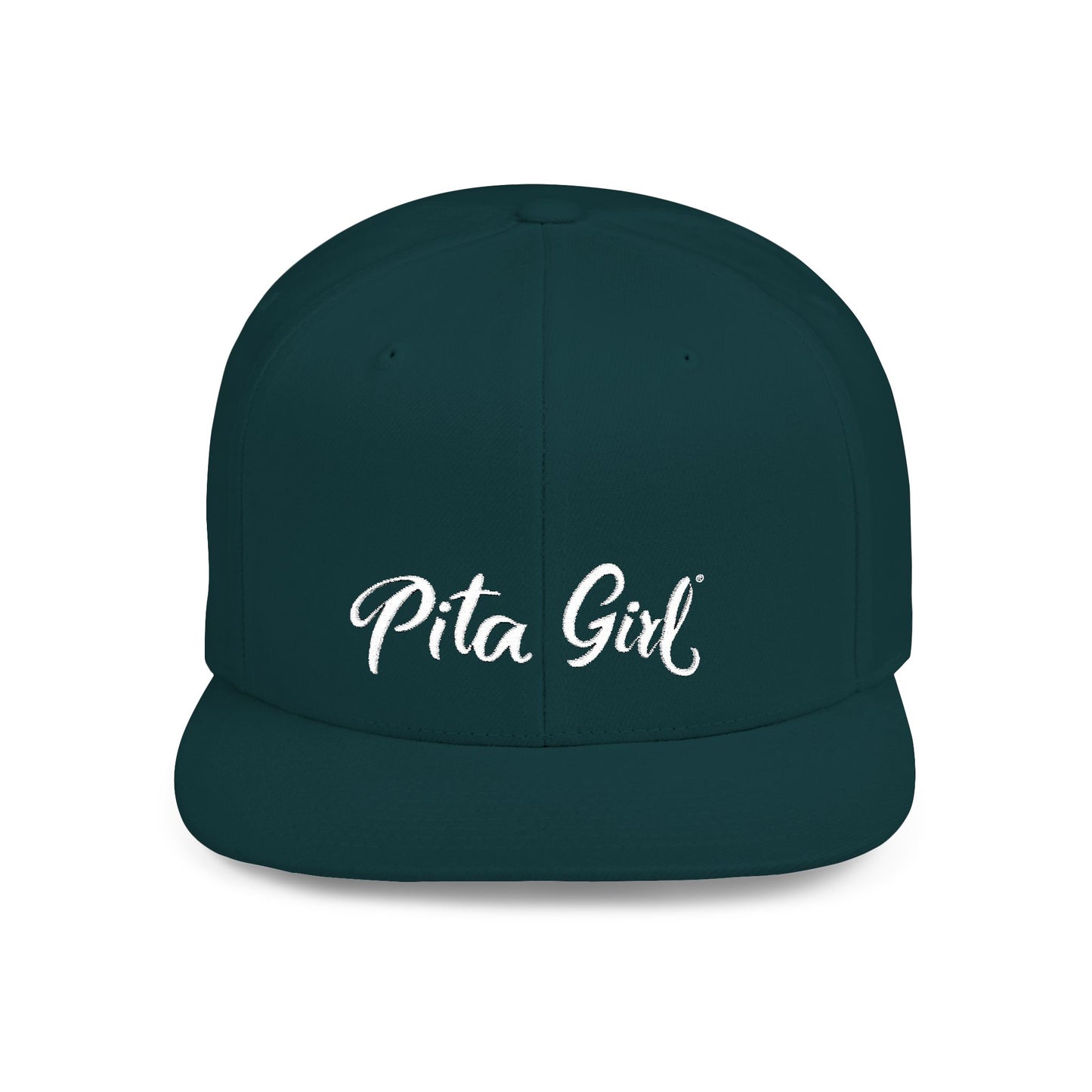 Pita Girl Flat Bill Snapback Hat - Stylish Cap for Casual Outings