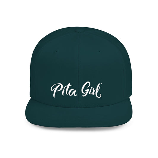Pita Girl Flat Bill Snapback Hat - Stylish Cap for Casual Outings